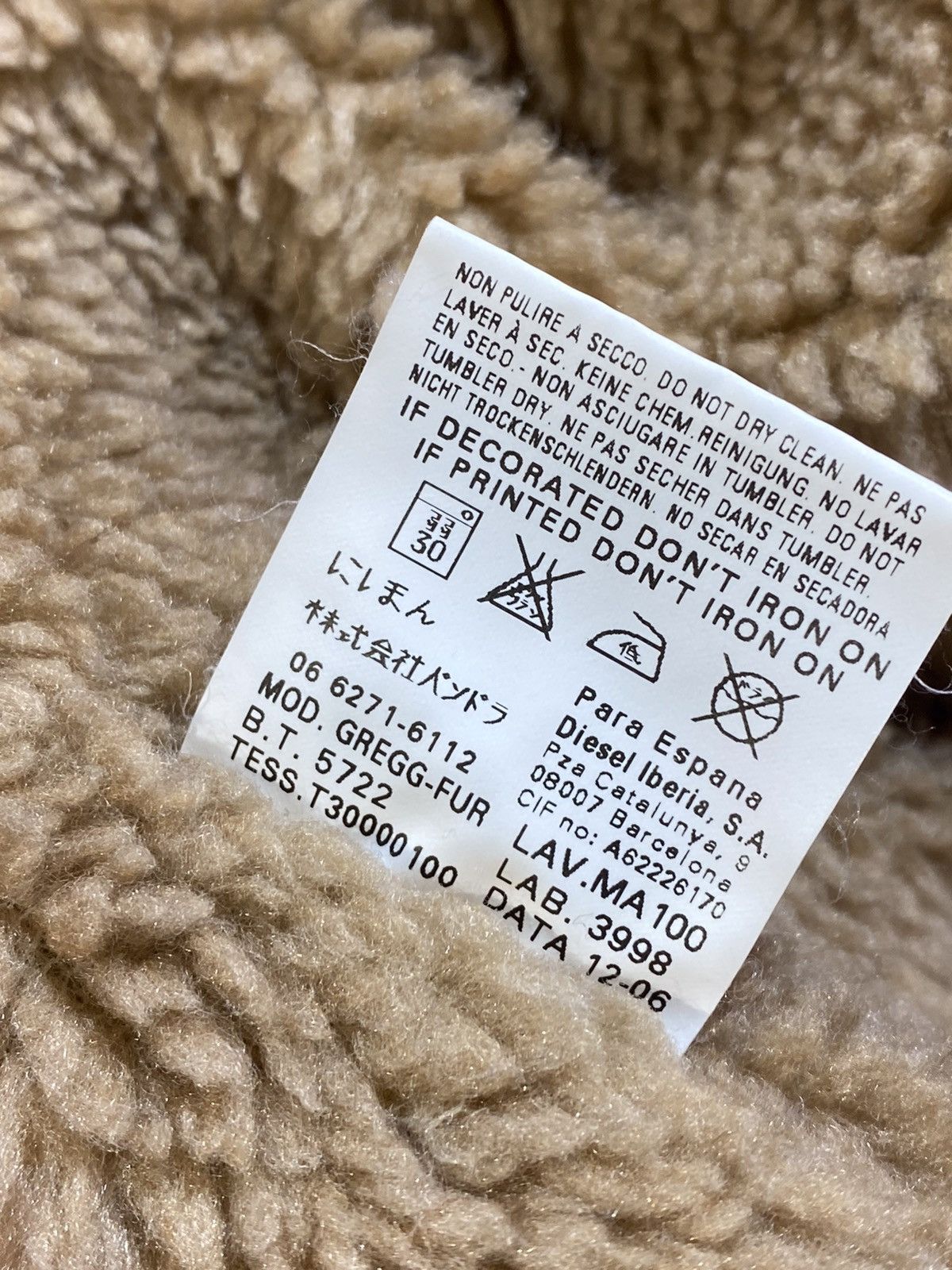 Diesel × Vintage Vintage Diesel Corduroy Sherpa y2k streetwear style jacket Size XL / US 12-14 / IT 48-50 - 18 Thumbnail