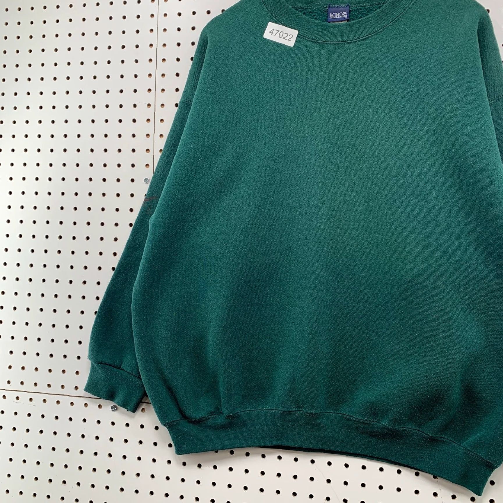 Vintage VINTAGE Honors Fleece Sweatshirt Crewneck Green Mens XL 90s United States Made In Usa Size US XL / EU 56 / 4 - 6 Thumbnail