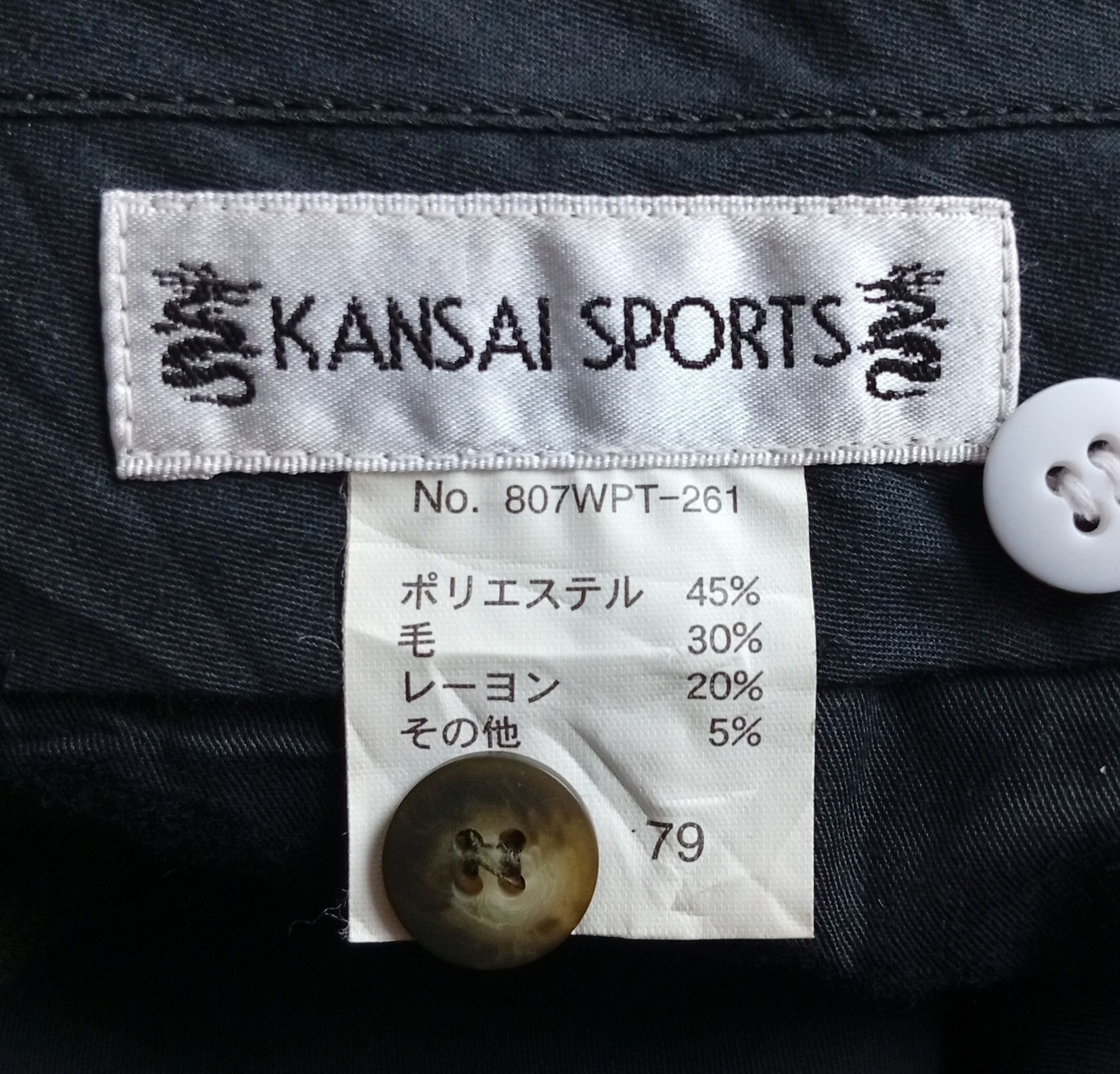Kansai Yamamoto Kansai sports embroidered wool trouser pants Size US 30 / EU 46 - 6 Thumbnail