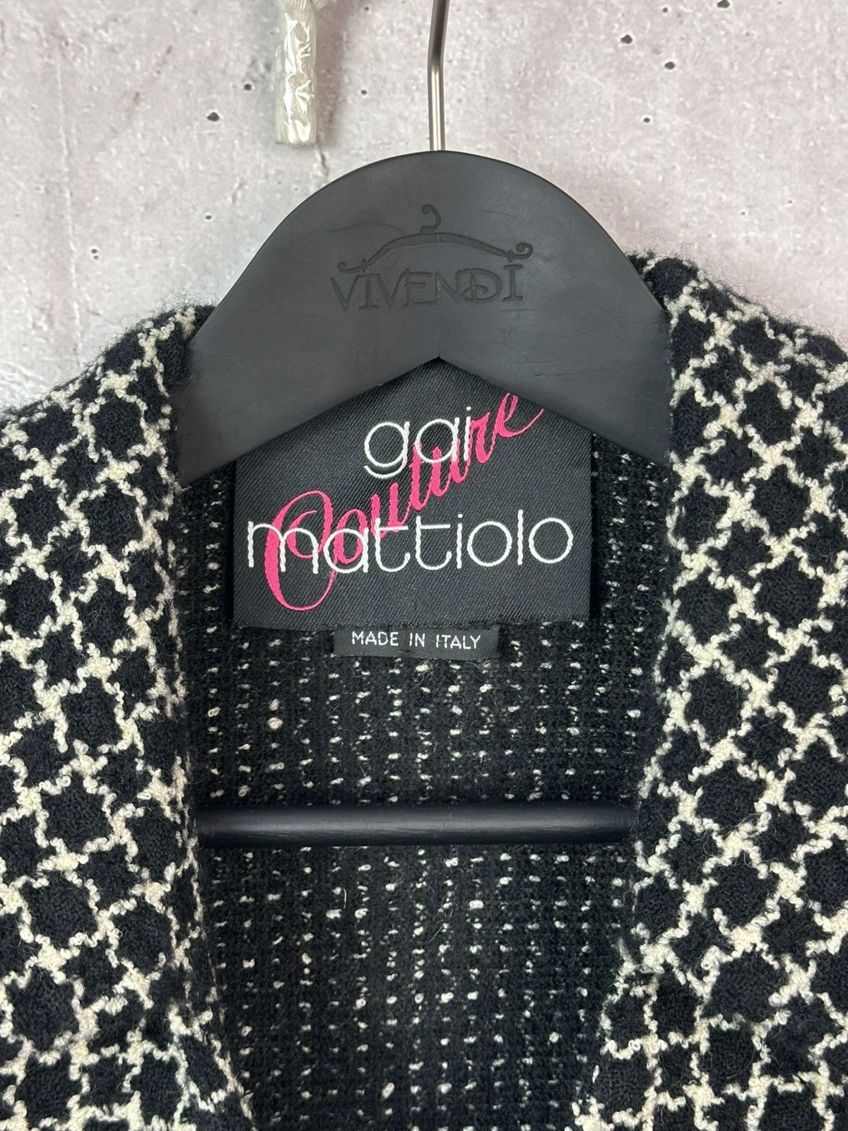 Other Gai Mattiolo Couture Made in Italy Wool Tweed Blazer Jacket Size M / US 6-8 / IT 42-44 - 7 Thumbnail