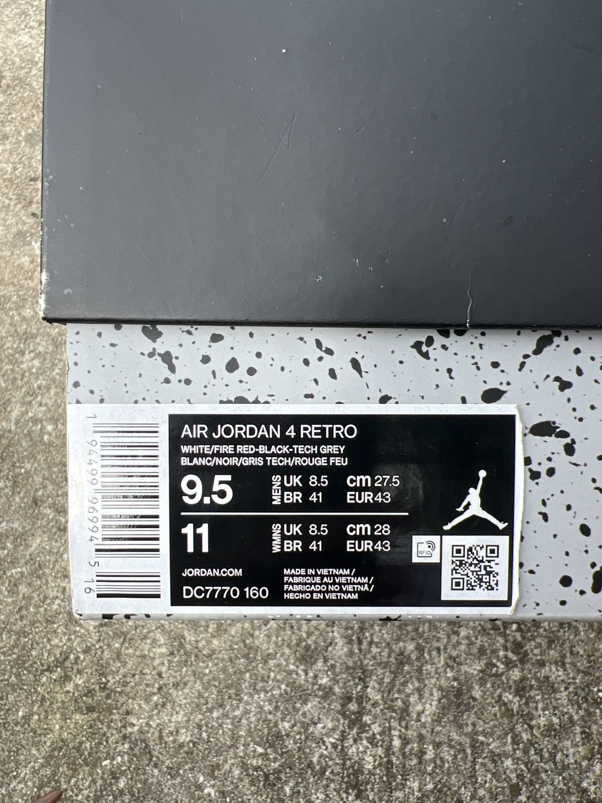 Jordan Brand × Nike Jordan Retro 4 Fire Red Size US 9.5 / EU 42-43 - 6 Thumbnail
