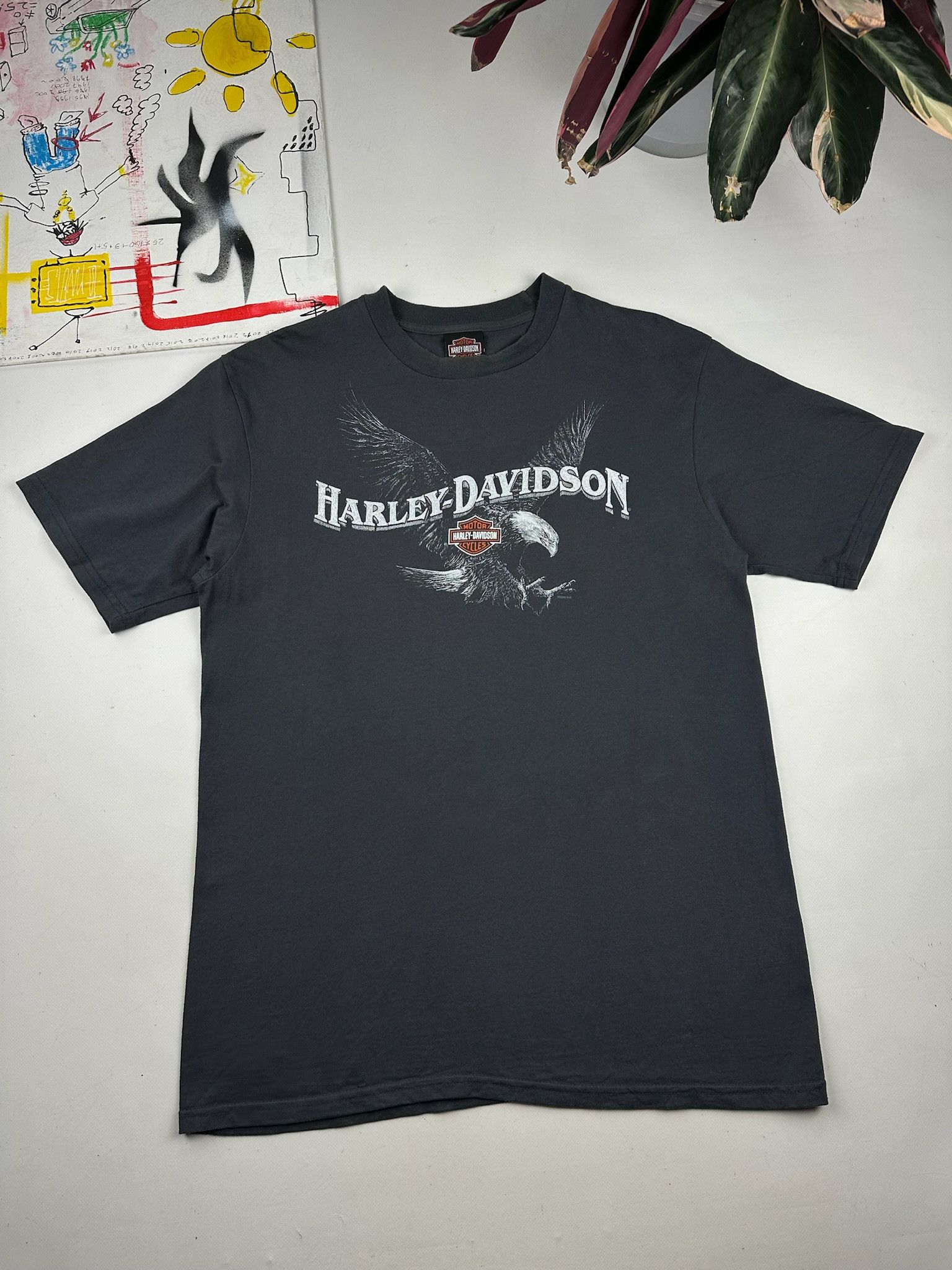 Harley Davidson Vintage Harley Davidson Eagle T-shirt Size US L / EU 52-54 / 3 - 1 Thumbnail