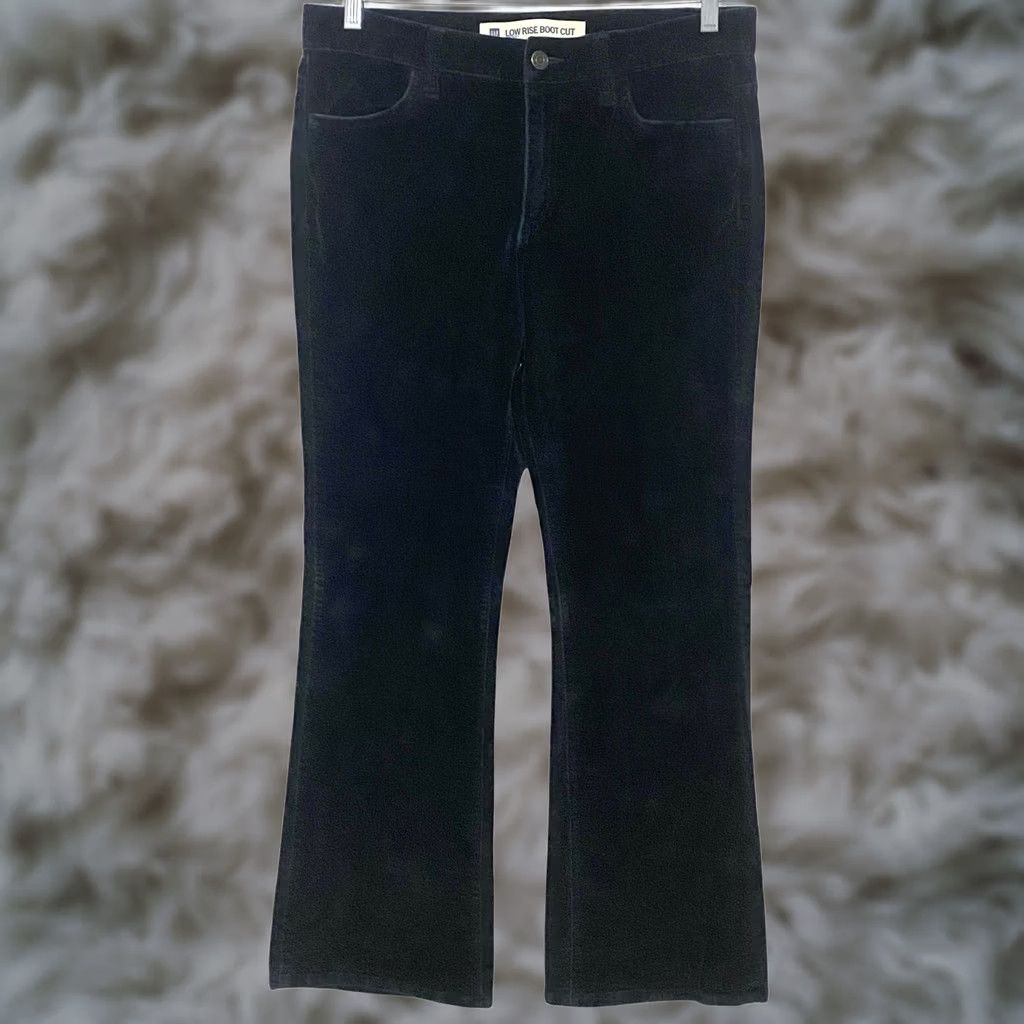 Gap VINTAGE Gap Jeans Bootcut Velvet Womens 8 Stretch Whimsigoth Grunge Denim Black 31 Inseam 5-Pocket Rise Mid Mens? Womens Size 30" / US 8 / IT 44 - 1 Thumbnail