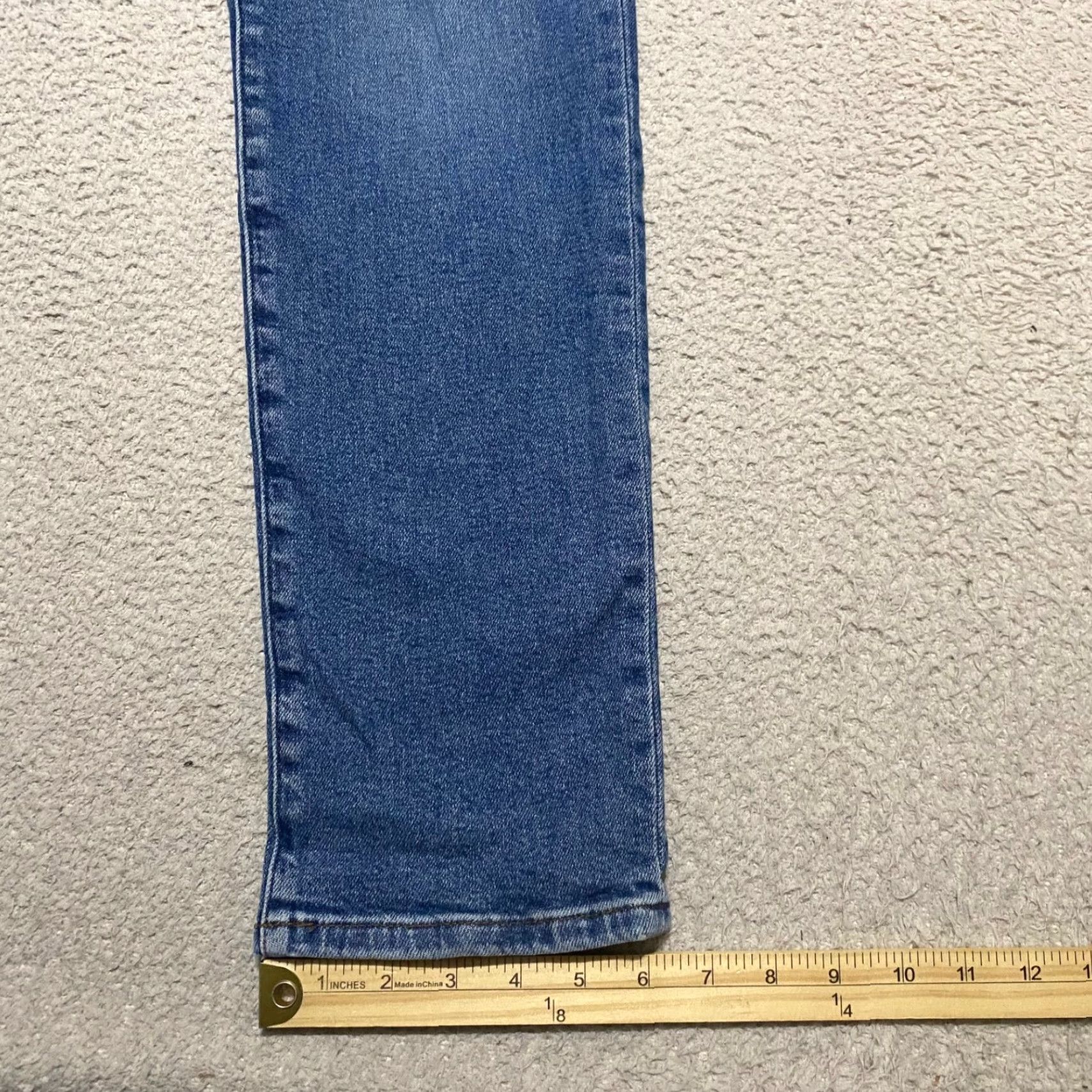 Vintage Kut From The Kloth Womens 10 Jeans Chrissie Slim Straight Distressed Blue 5-Pocket Size 32" / US 10 / IT 46 - 5 Thumbnail