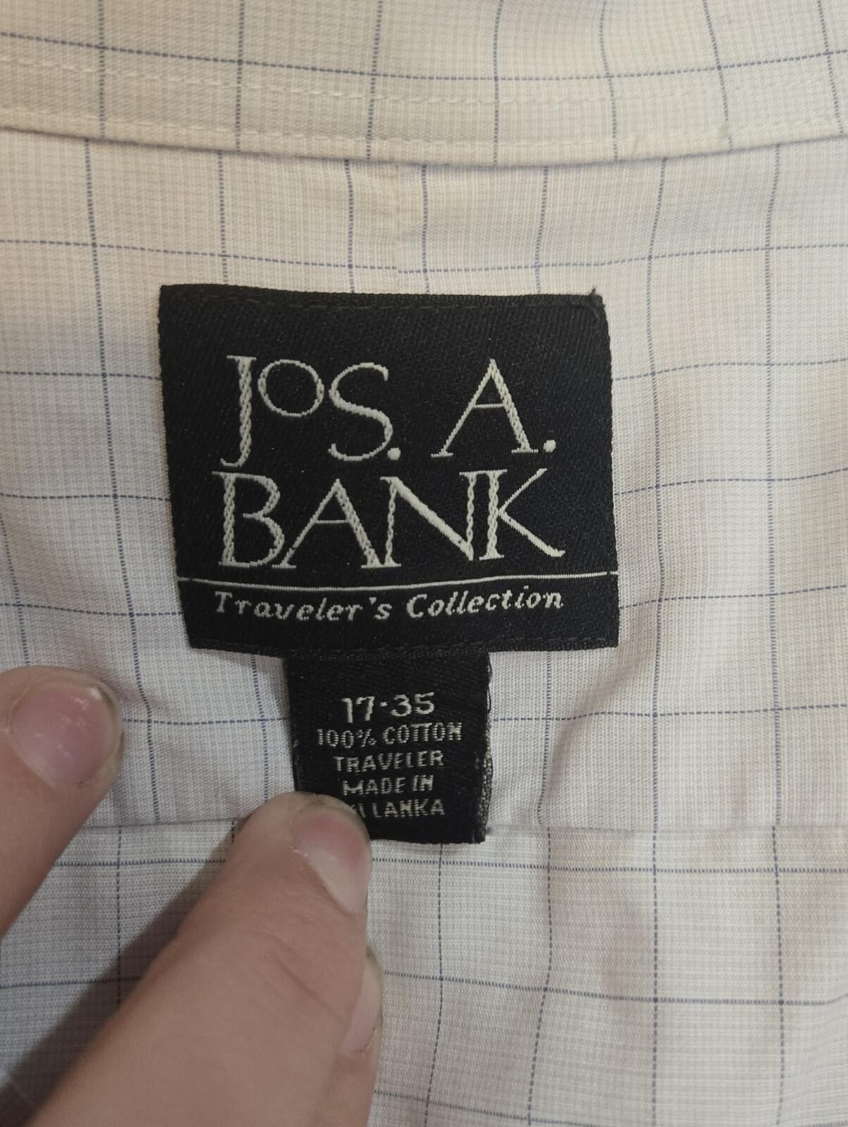 Jos. A. Bank Jos A Bank Traveler Dress Shirt Size 38R - 2 Thumbnail