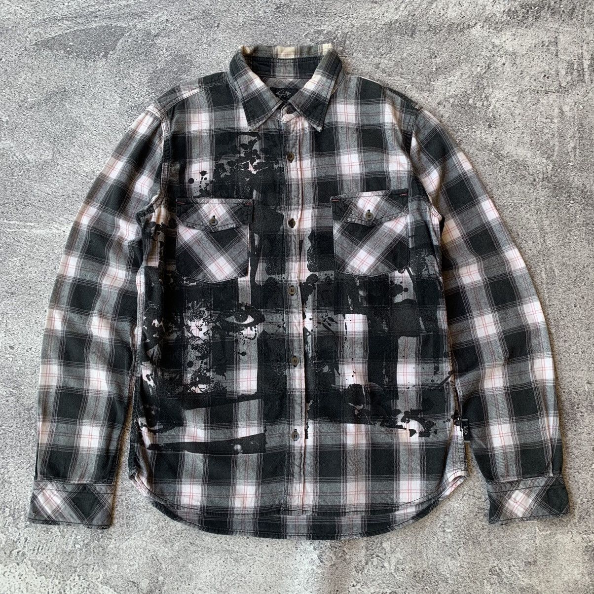 Hysteric Glamour Hysteric Glamour Eyes Pattern Distresssed Shirts Size US M / EU 48-50 / 2 - 1 Thumbnail