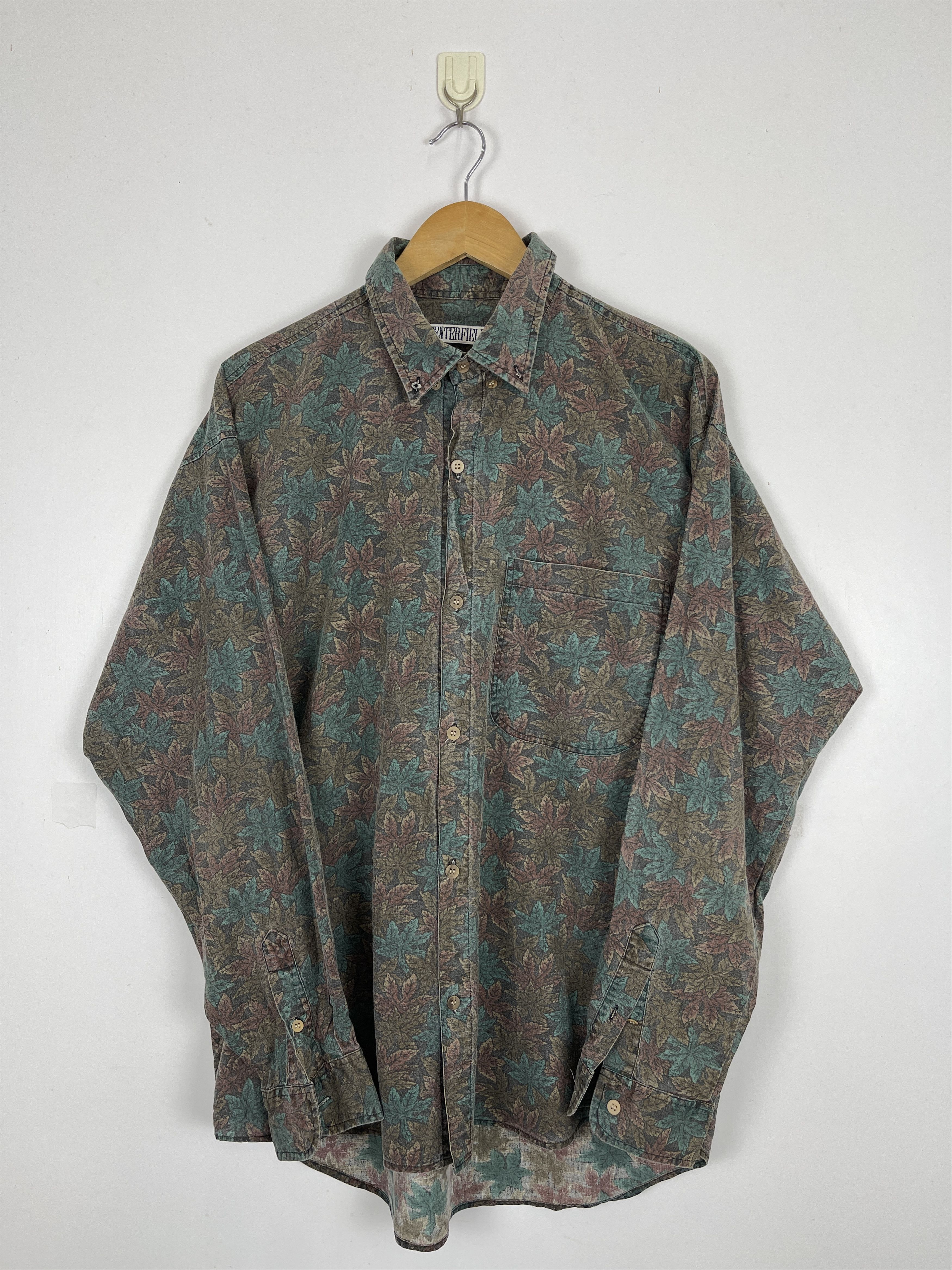 Japanese Brand × Vintage Vintage 90s Japanese Brand Floral Shirt Button TA0404Ups Size US M / EU 48-50 / 2 - 1 Thumbnail