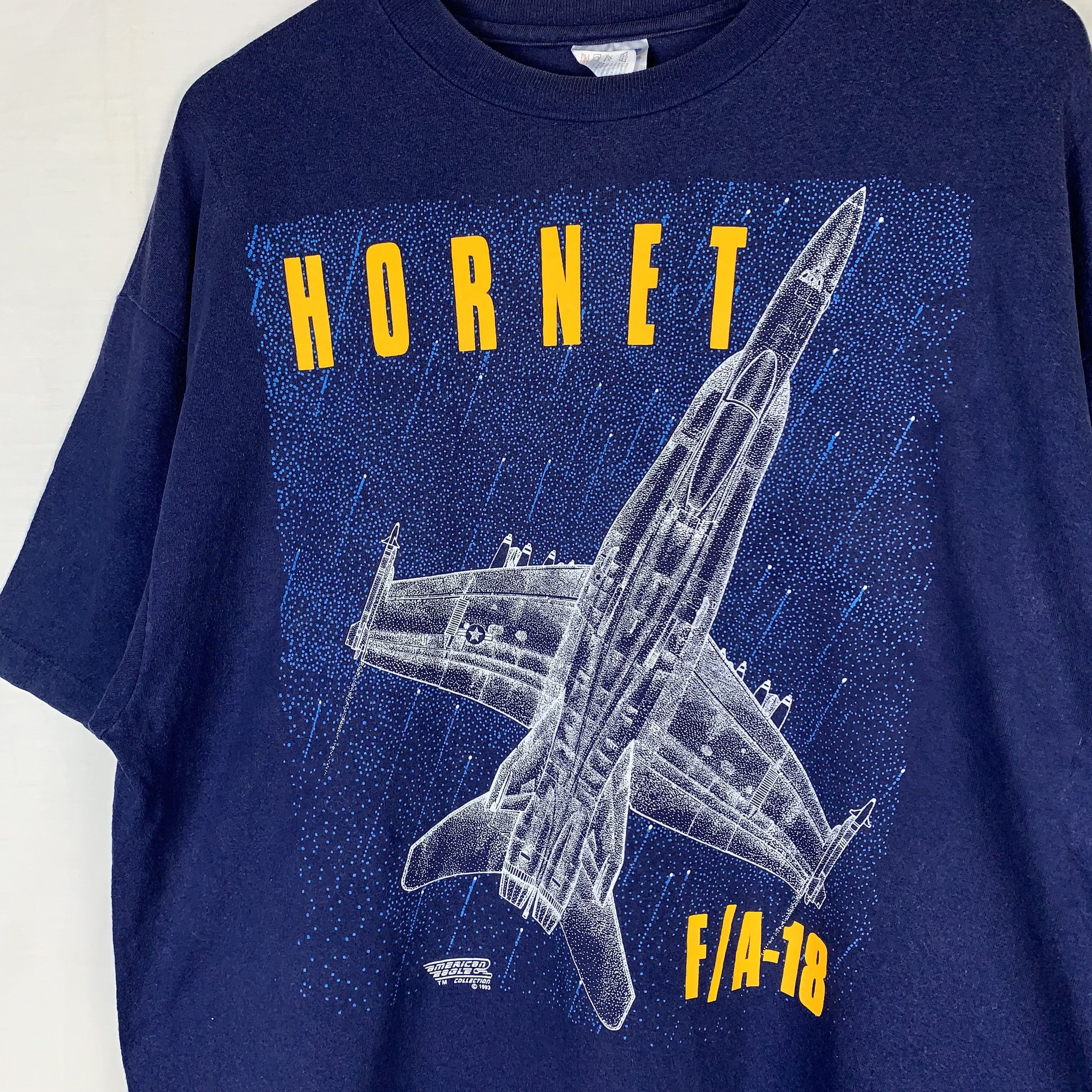 Vintage Vintage F/A-18 Hornet Top Gun Fighter Jet Tshirt Size US XL / EU 56 / 4 - 2 Thumbnail
