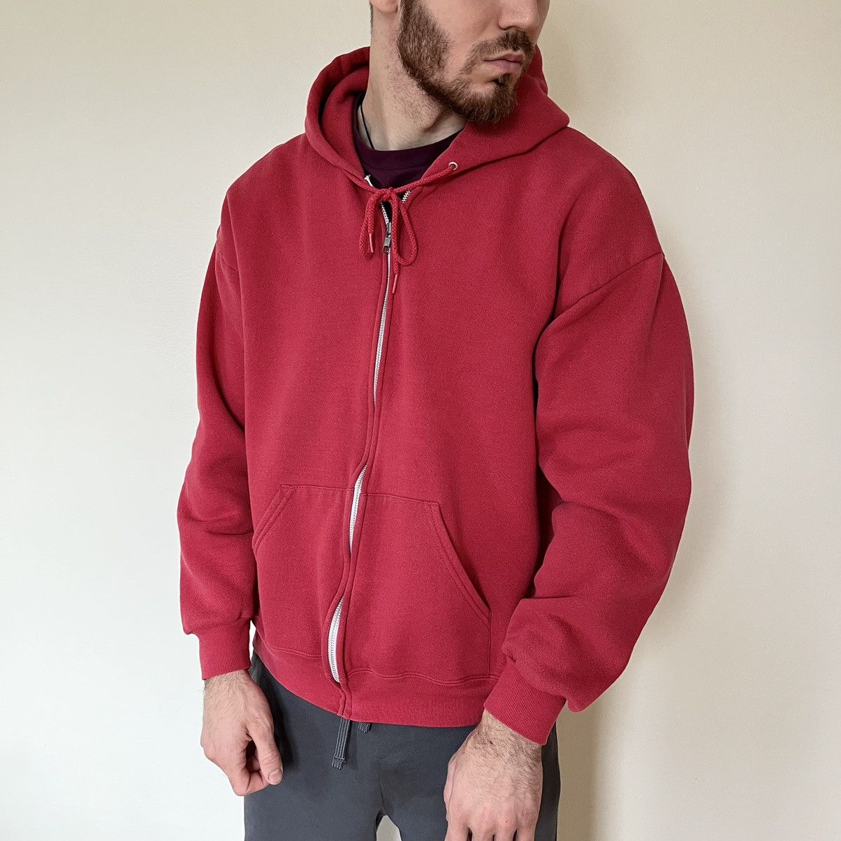 Lee × Vintage Crazy Vintage 90’s Lee Baggy Hoodie Size US M / EU 48-50 / 2 - 2 Thumbnail