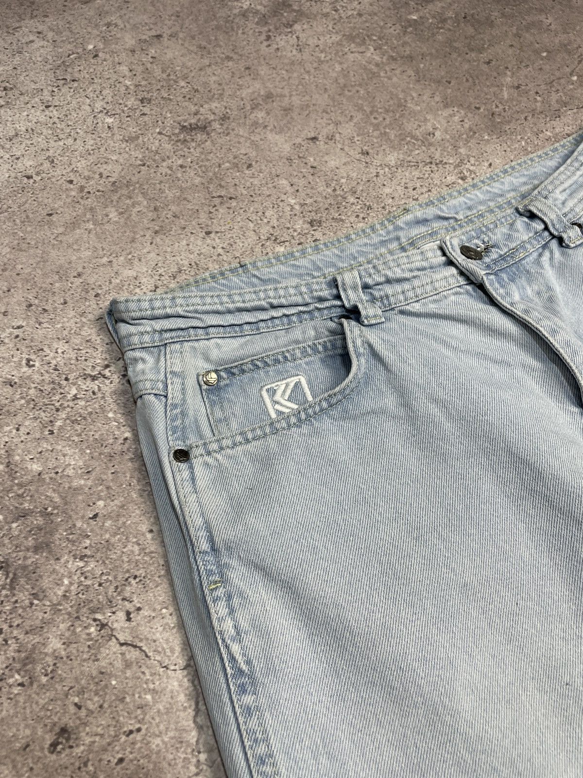 Karl Kani Vintage Distressed Karl Kani 00s Baggy Cargo Jeans Pants Size US 34 / EU 50 - 11 Thumbnail
