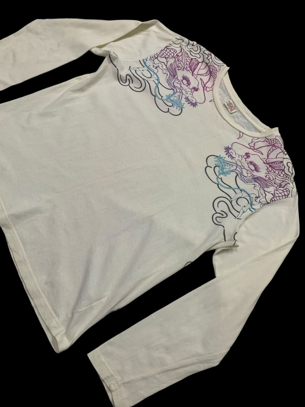Japanese Brand Space Opera Dragon Koi Yakuza Japan Gangster Religion Size US L / EU 52-54 / 3 - 4 Thumbnail