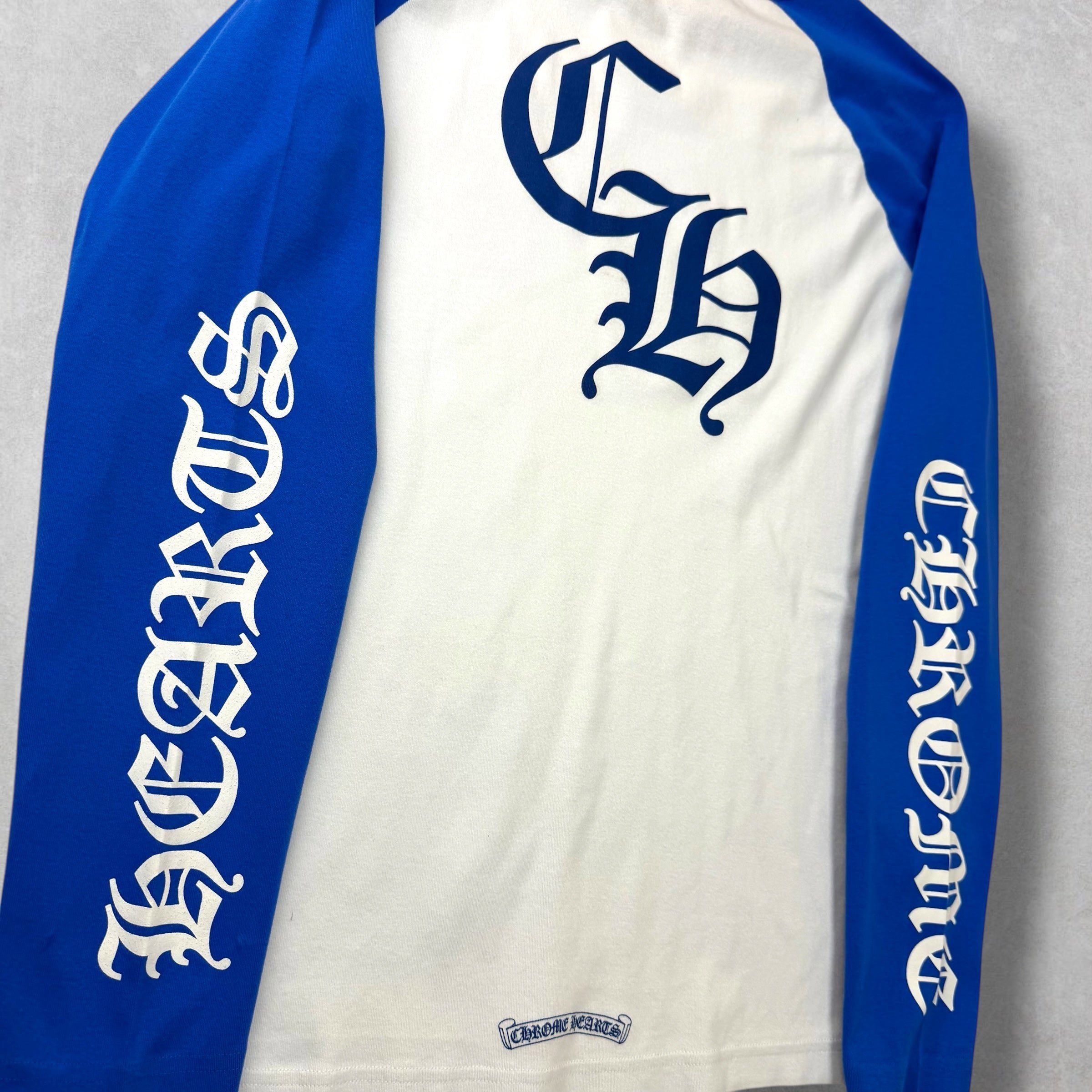 Chrome Hearts Chrome Hearts CH Blue Baseball Shirt XXL Size US XXL / EU 58 / 5 - 5 Thumbnail