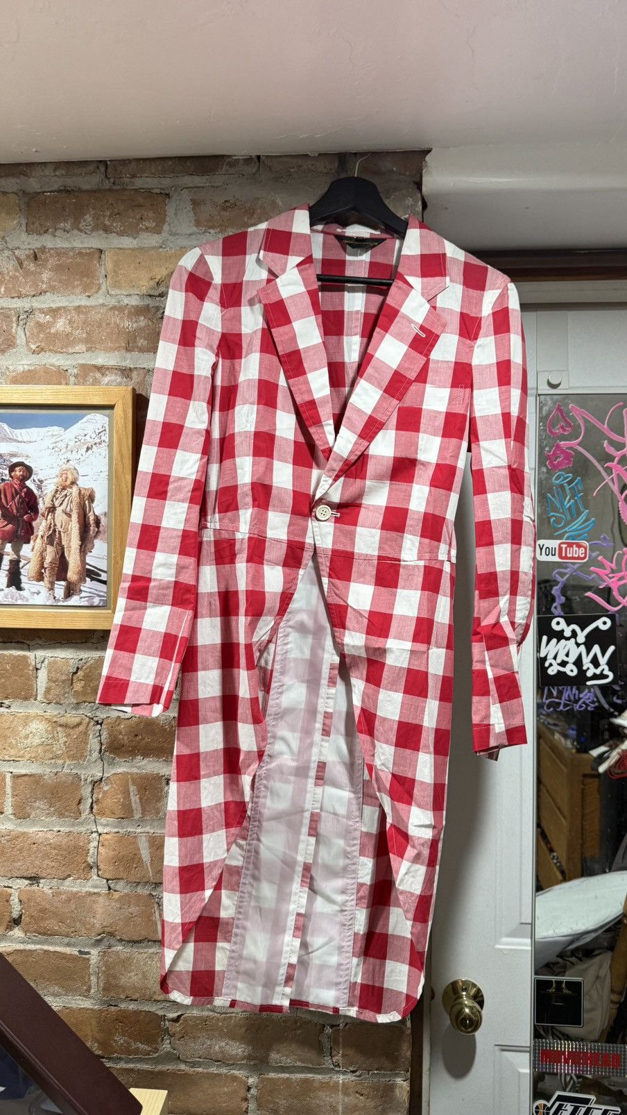 Comme des Garcons Comme des garcons tuxedo gingham jacket Size US XS / EU 42 / 0 - 1 Thumbnail
