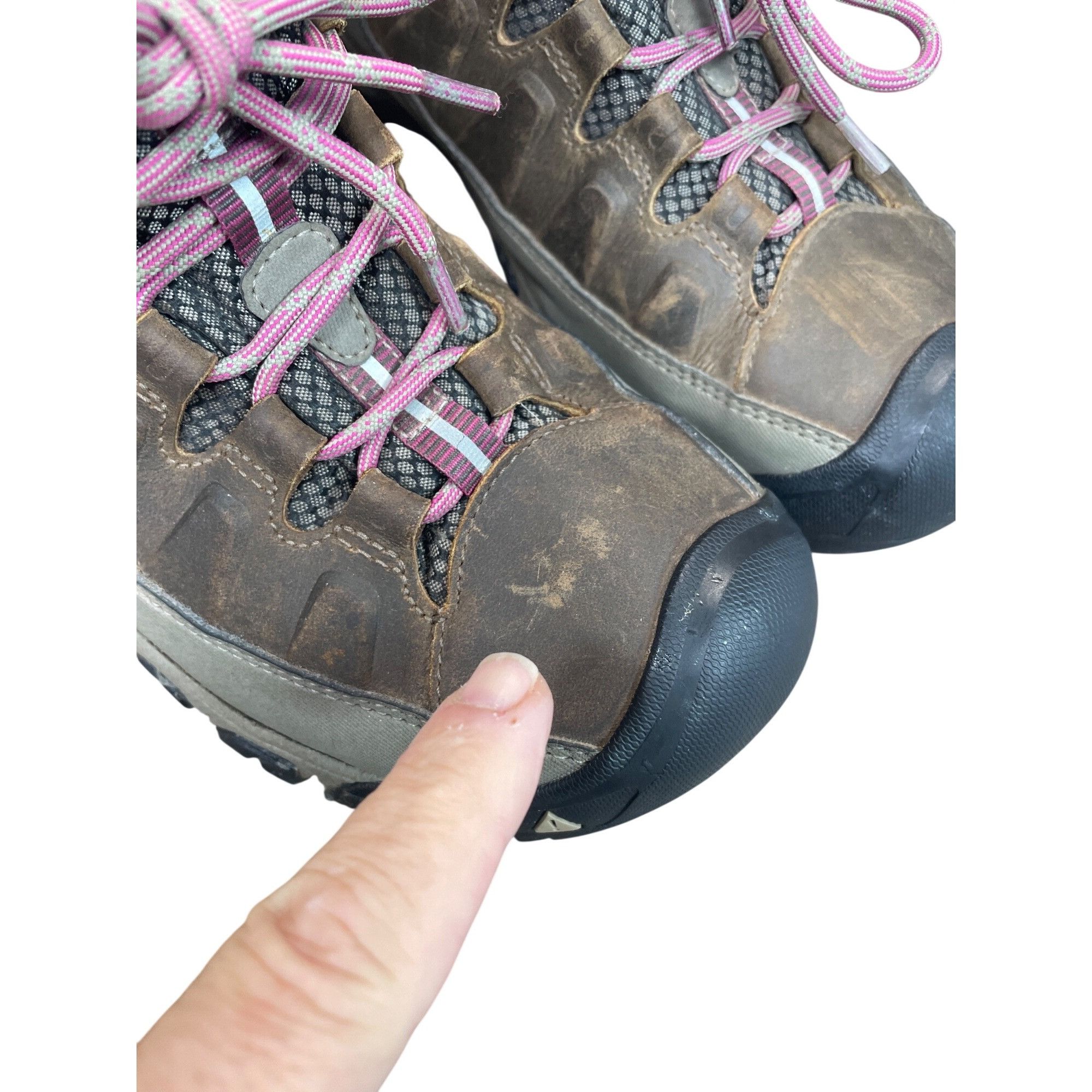 KEEN Keen Dry Womans Brown Pink Suede Waterproof Hike Boots Sz 10 Size US 10 / IT 40 - 14 Thumbnail