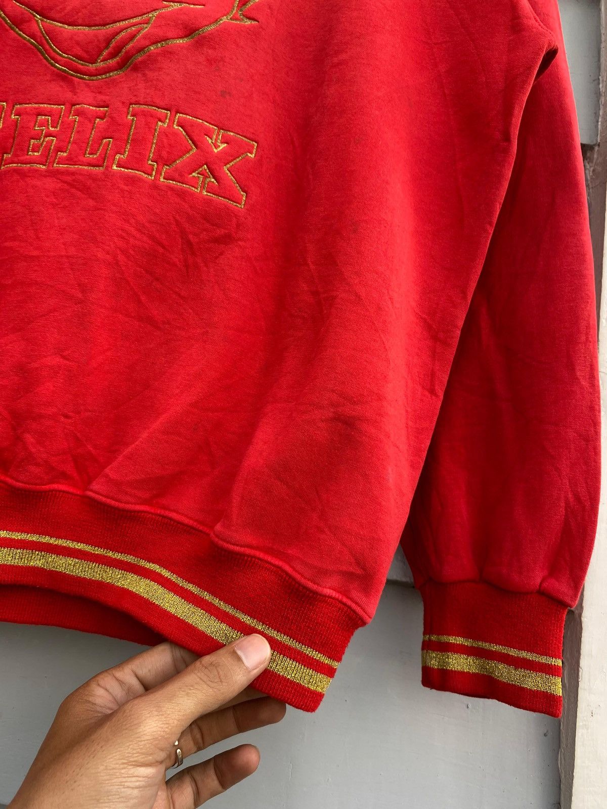 Felix Felix the Cat Vintage Sweatshirt Embroidered Graphic 90s Size US XL / EU 56 / 4 - 6 Thumbnail