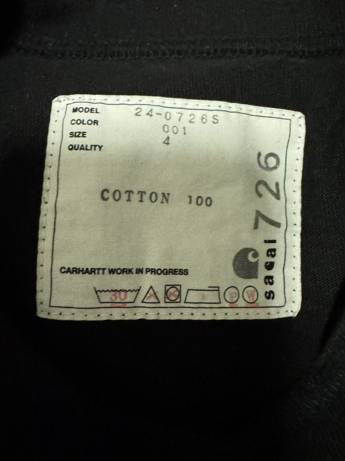 Carhartt × Sacai Sacai x Carhartt Long Sleeves Size US L / EU 52-54 / 3 - 6 Thumbnail