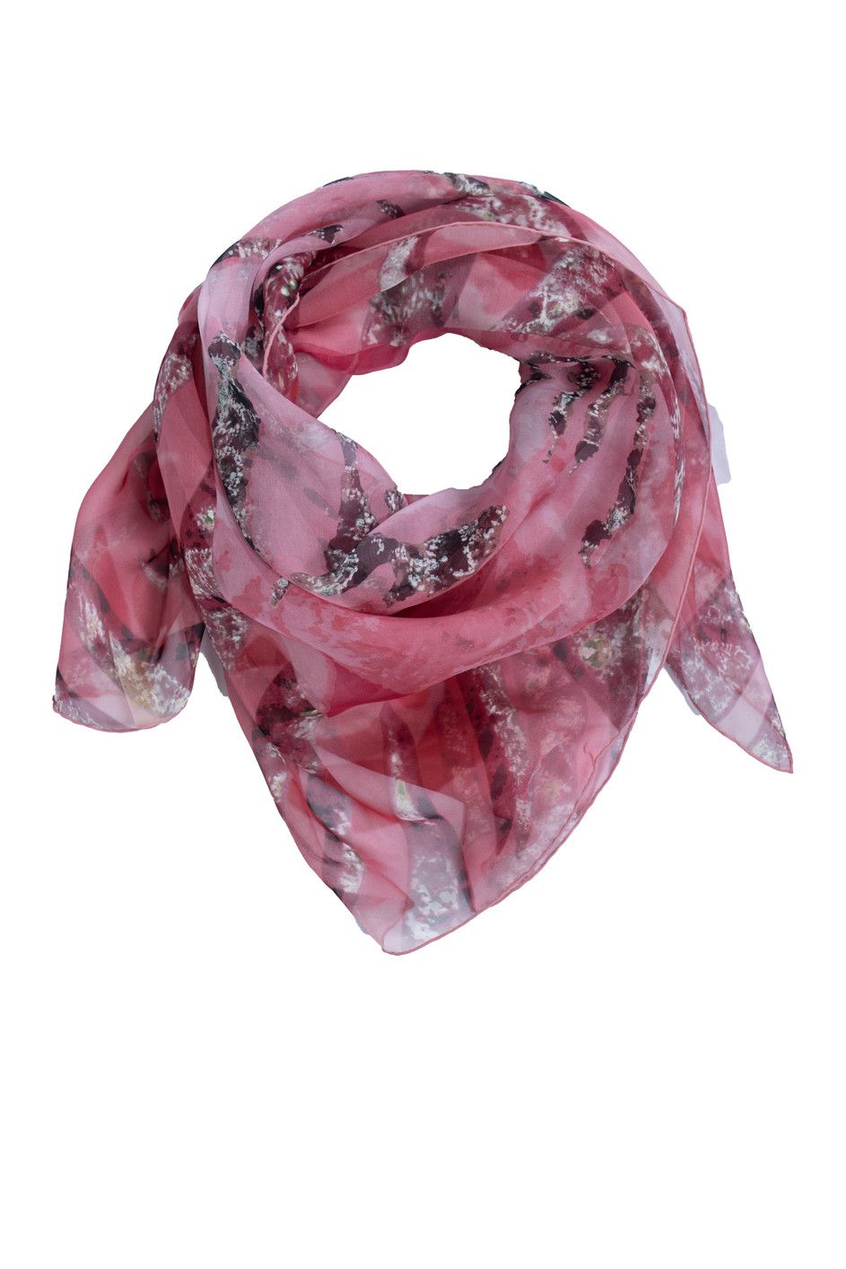 Cartier Cartier, diamond and jaguar printed scarf in pink Size ONE SIZE - 1 Thumbnail