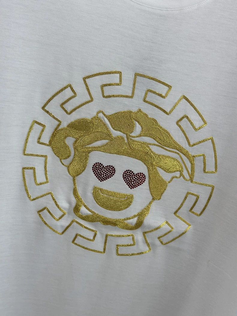 Other Versace 男士圆领白色人像刺绣短袖T恤 Size US XL / EU 56 / 4 - 5 Thumbnail