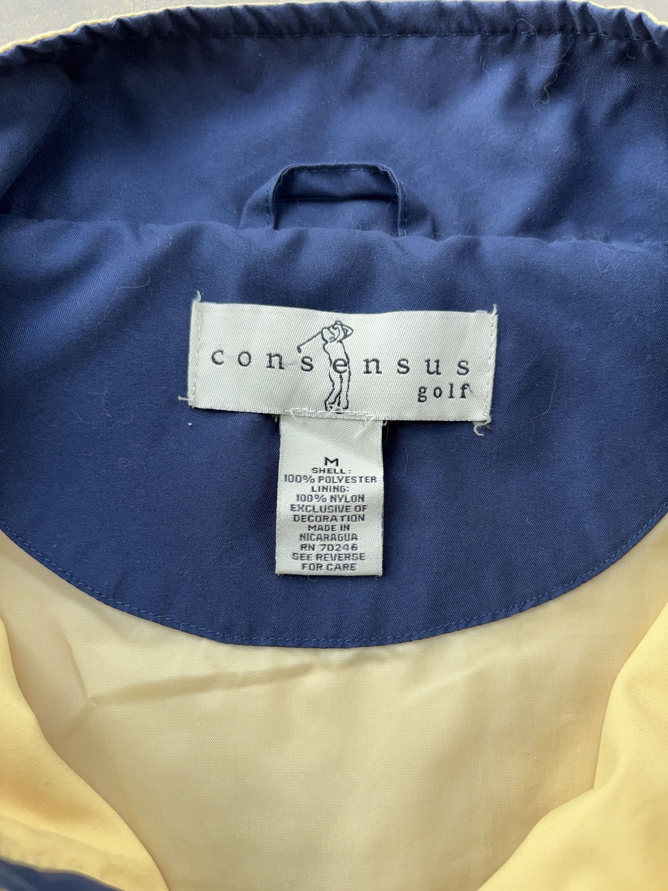 Consensus Sportswear Consensus Golf Yellow Half Zipper Jacket Size US M / EU 48-50 / 2 - 5 Thumbnail