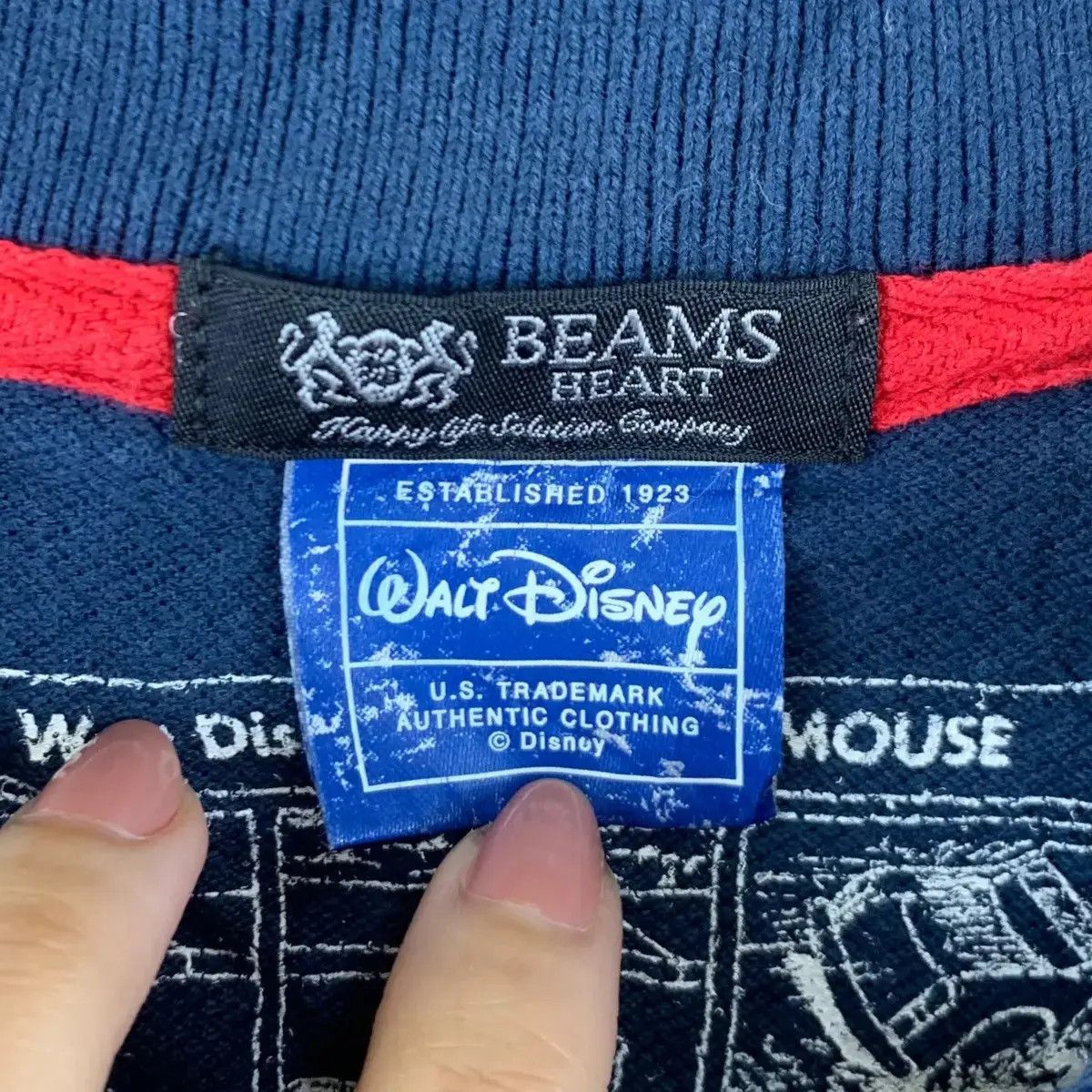 Disney BEAMS PLUS JAPAN Heart x MICKEY MOUSE Cartoon Polo Tee Size US L / EU 52-54 / 3 - 6 Thumbnail