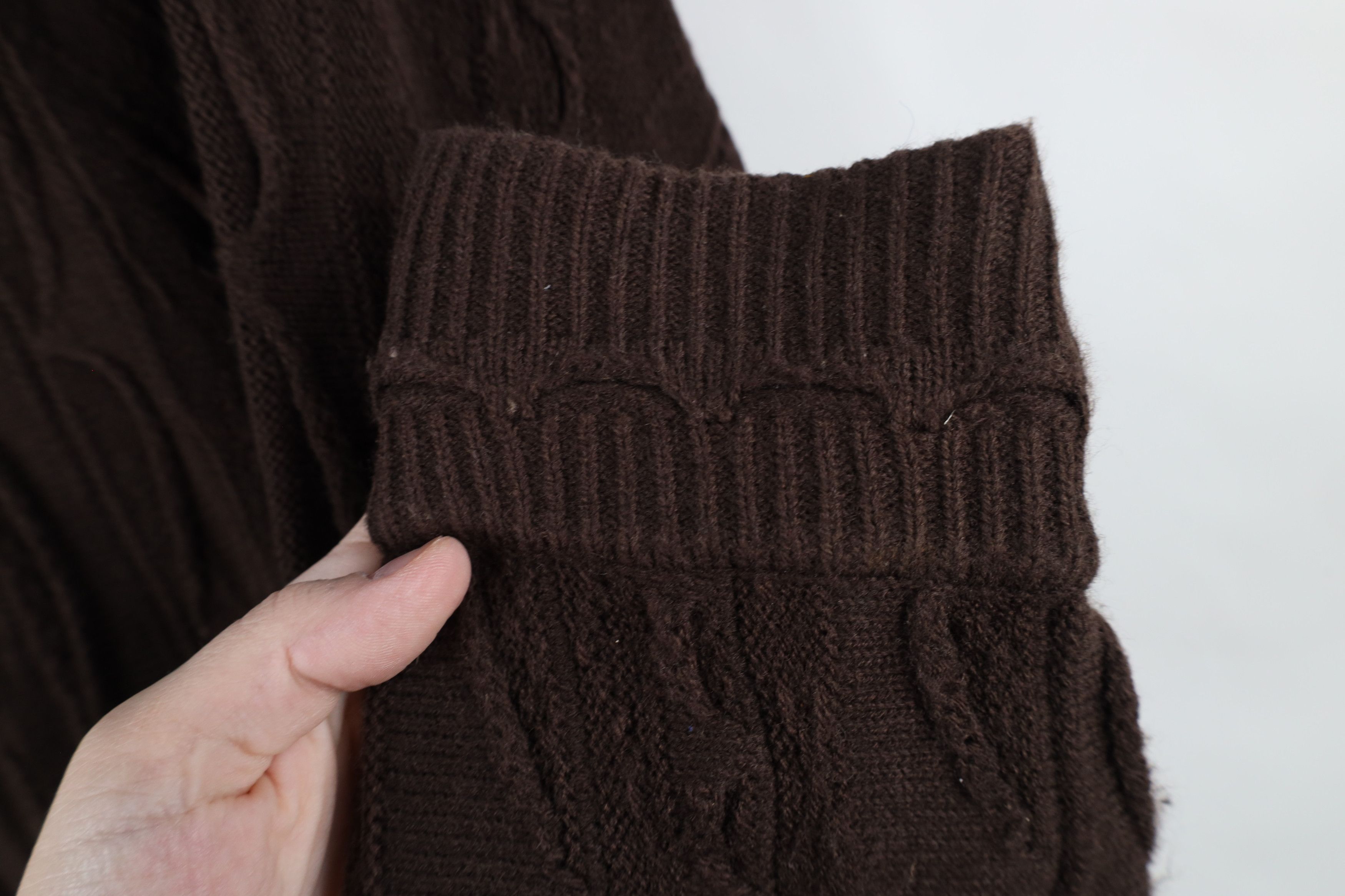 Vintage Vintage 90s Coogi Style Smalls Knit Crewneck Sweater Brown Size US L / EU 52-54 / 3 - 4 Thumbnail
