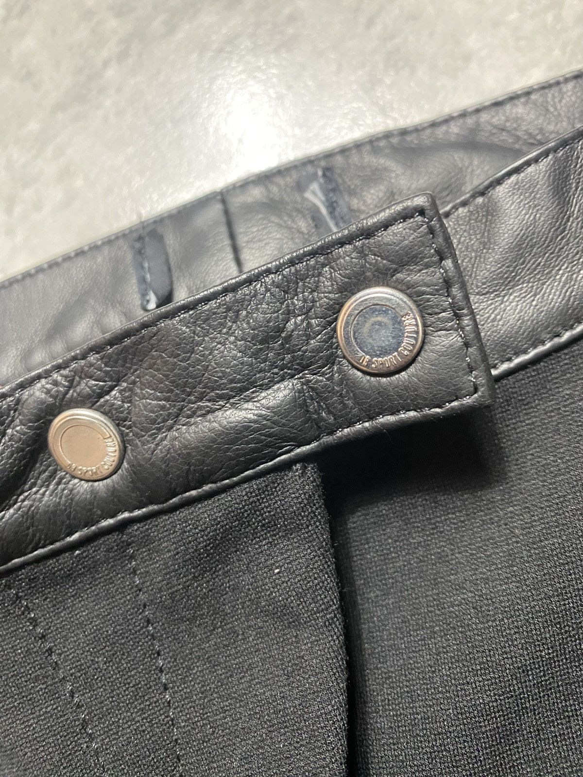 Dirk Bikkembergs ARCHIVE - DIRK BIKKEMBERGS SPORT COUTURE LEATHER BIKER PANTS Size US 44 / EU 60 - 11 Thumbnail