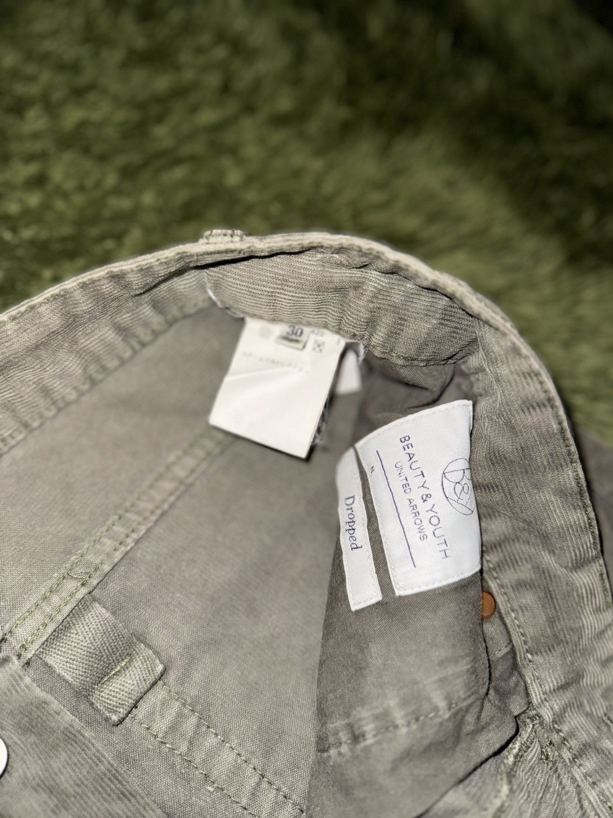 United Arrows [30] United Arrows Beauty & Youth ButtonFly Corduroy Pants Size US 30 / EU 46 - 4 Thumbnail