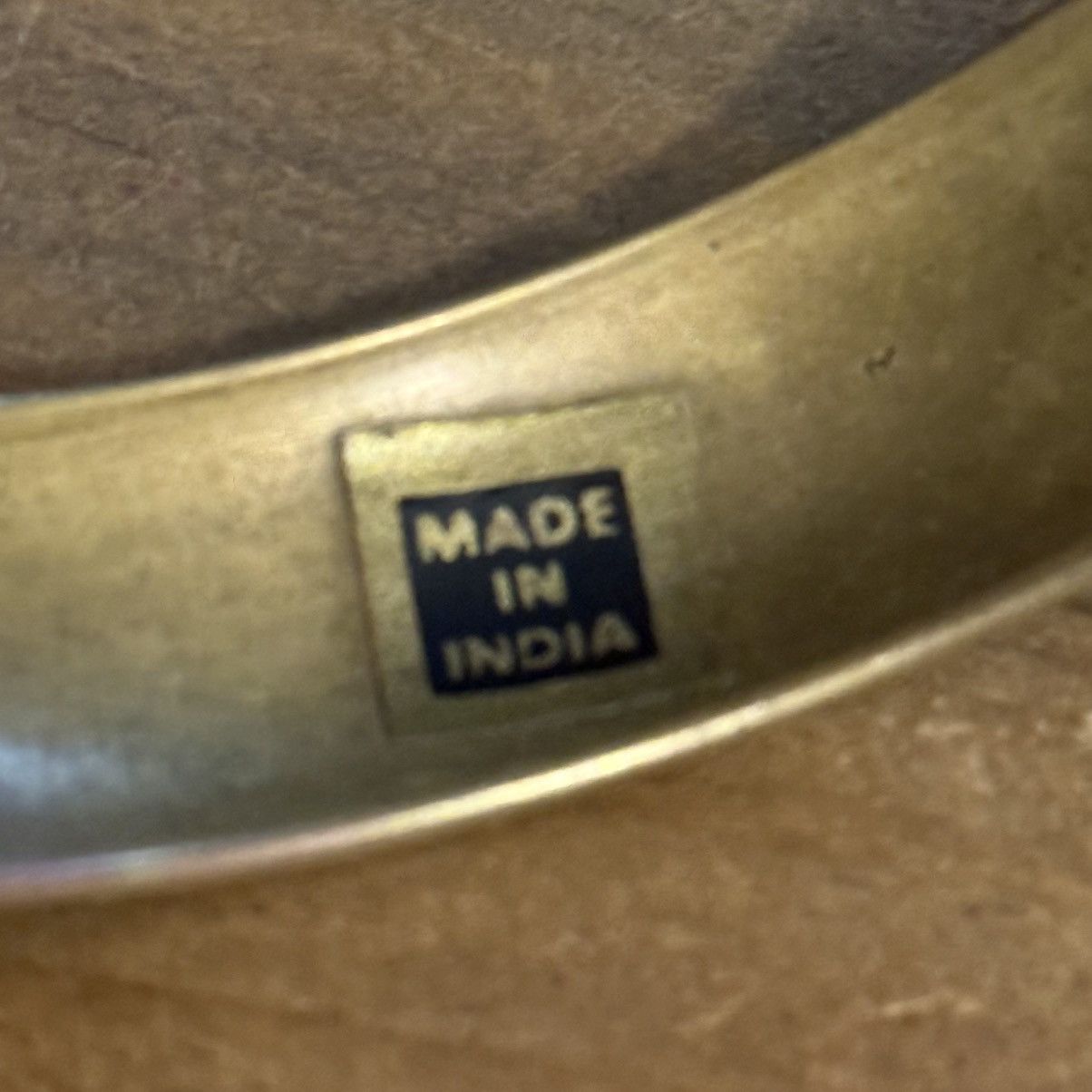 Vintage Vintage made in India brass bangle bracelet Size ONE SIZE - 3 Thumbnail