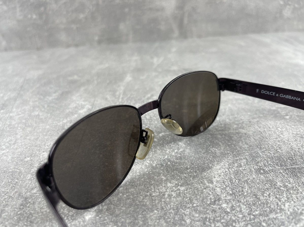 Dolce & Gabbana Dolce & Gabbana Old Money 00s Oval Purple Sunglasses Size ONE SIZE - 7 Thumbnail