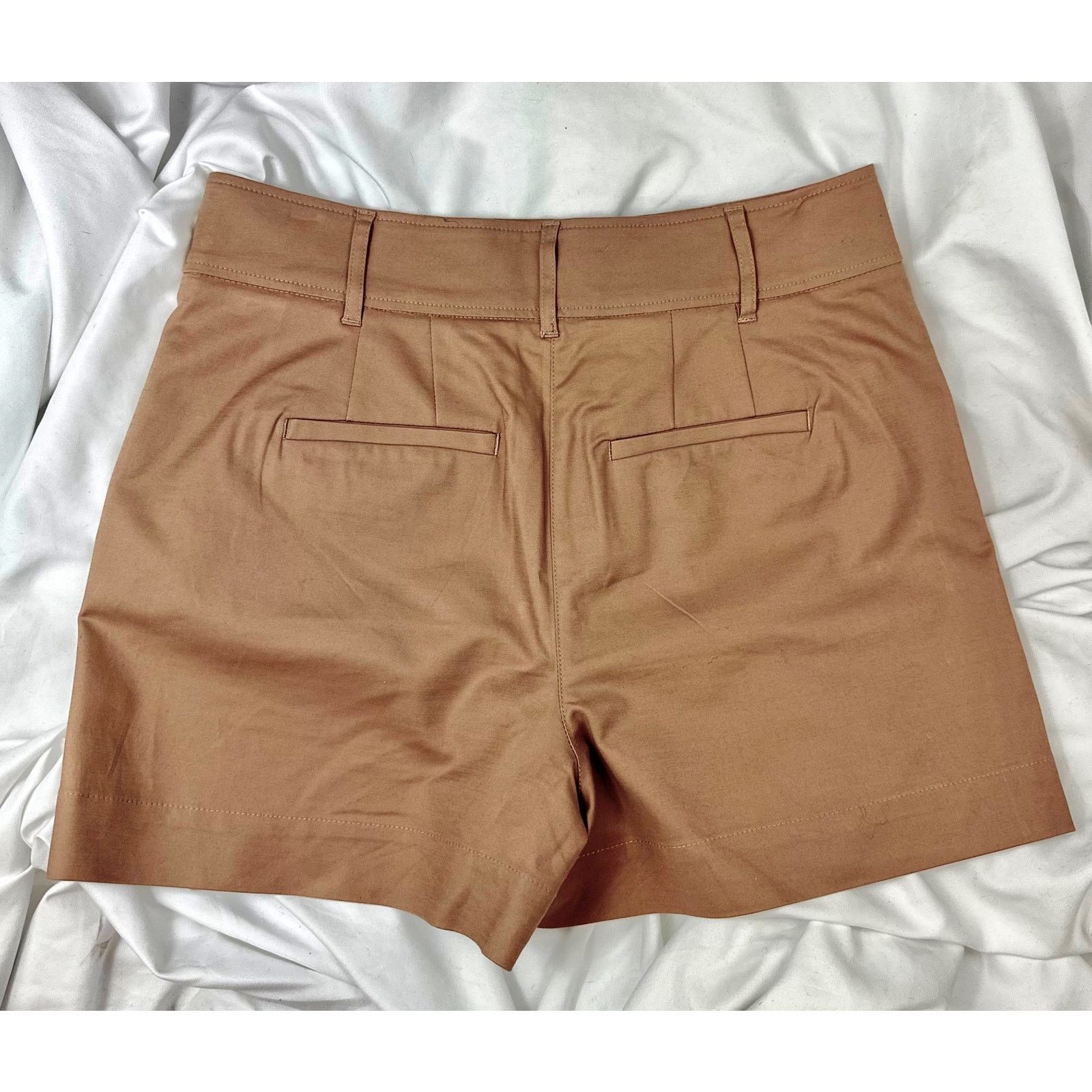 Boden Boden Westbourne Sateen Shorts Brown/Taupe Khaki Shorts 8 Size 30" / US 8 / IT 44 - 9 Thumbnail