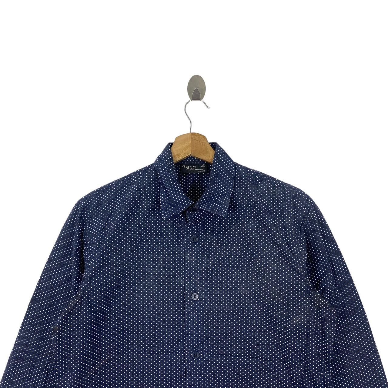 agnes b. AGNES B. PARIS Homme Polka Dot Casual Button Tee Shirt Size US M / EU 48-50 / 2 - 3 Thumbnail