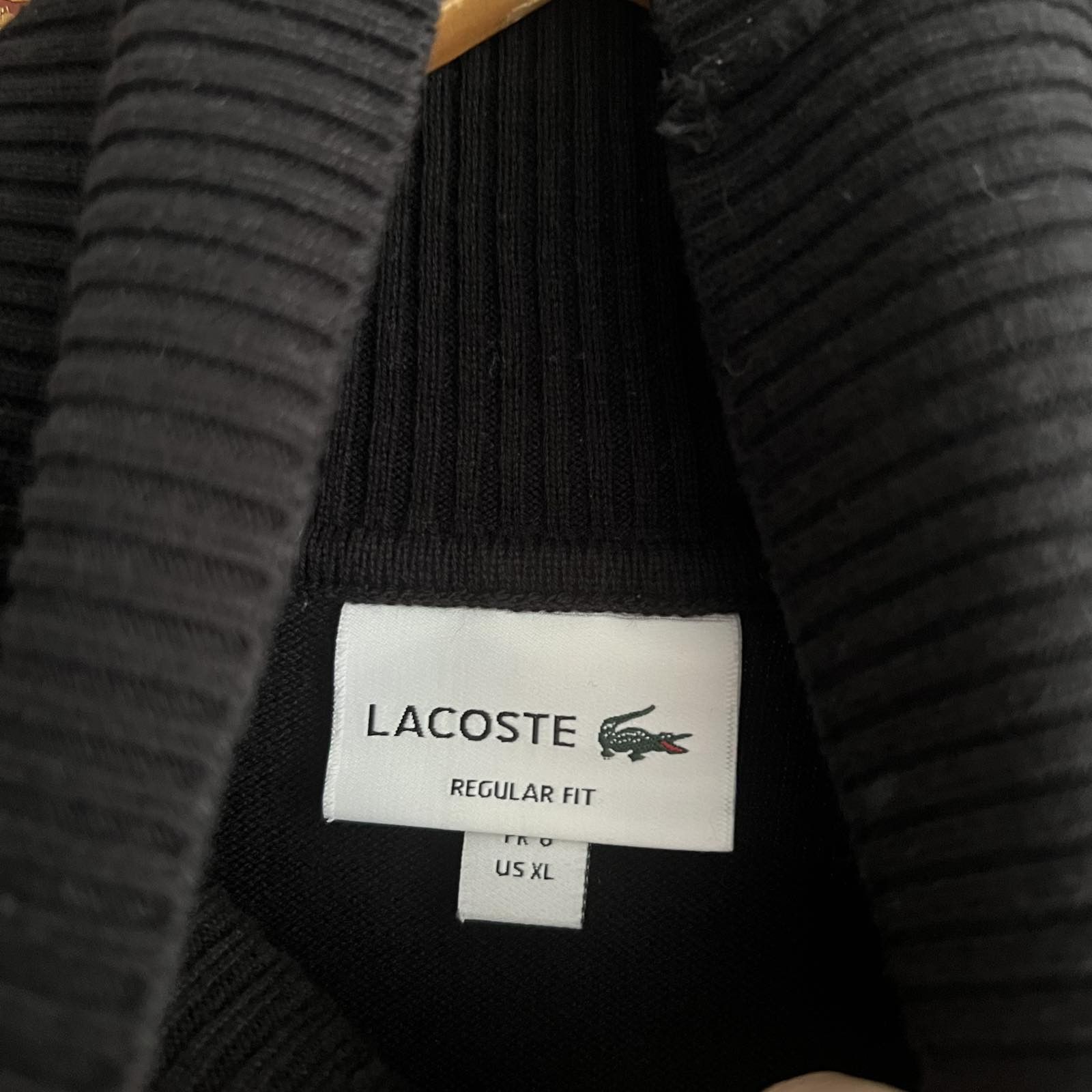 Lacoste Vintage Lacoste sweater Black knitwear Sz XL Size US XL / EU 56 / 4 - 5 Thumbnail