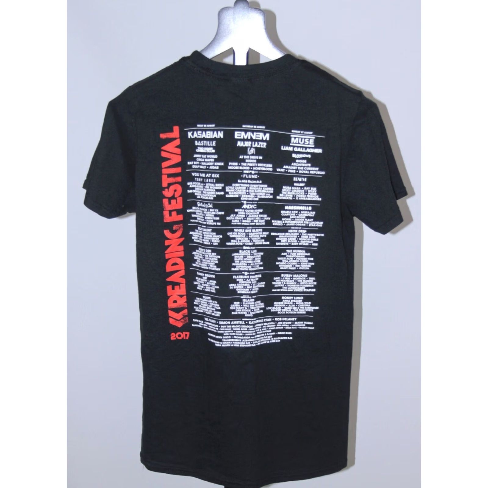 Vintage Reading Festival 2017 womens black shirt Size S Eminem Kasabian Muse Major Lazer Size S / US 4 / IT 40 - 3 Thumbnail