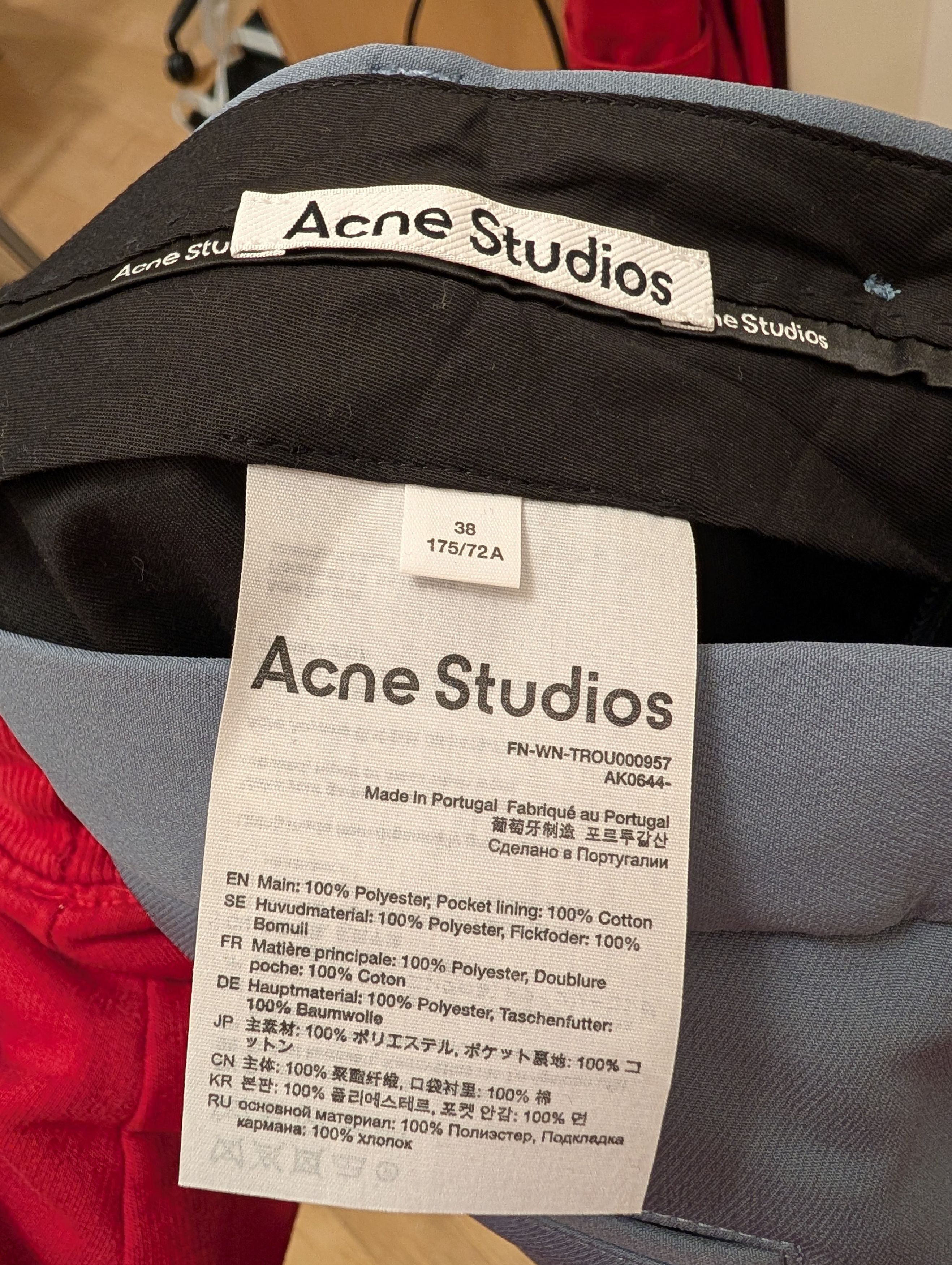 Acne Studios Acne Studios NWT Blue Low-rise wide-leg Pants Flares Size 28" / US 6 / IT 42 - 7 Thumbnail