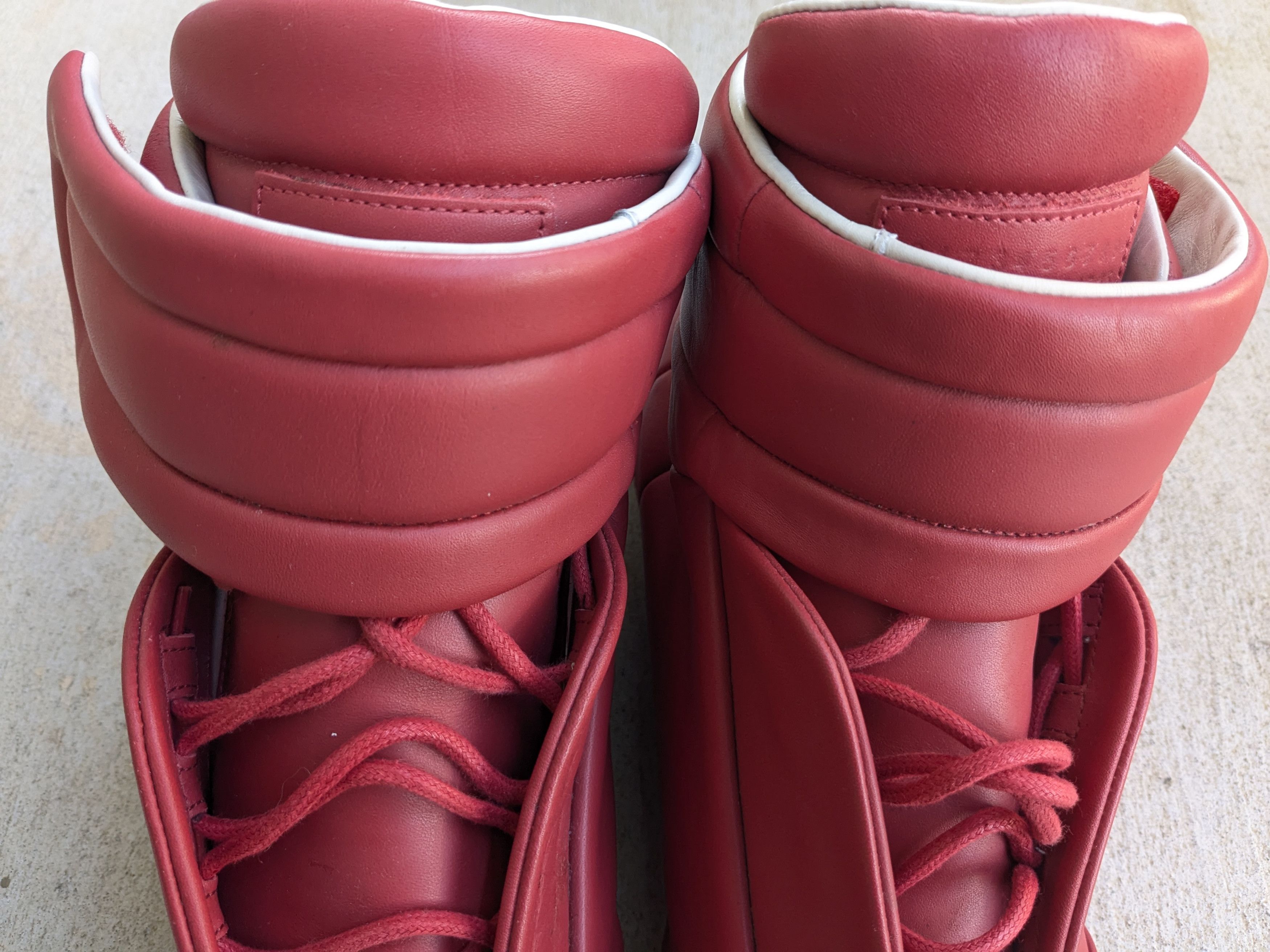 Maison Margiela Maison Margiela Future Red 13 46 High Tops Leather Sneakers Size US 13 / EU 46 - 5 Thumbnail