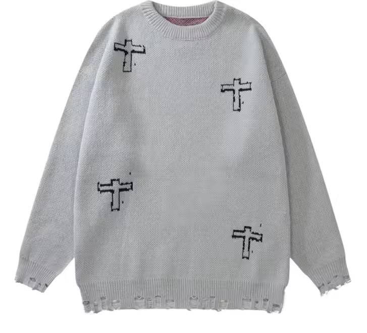 Japanese Brand × Vintage men's gothic-inspired print sweater Size US L / EU 52-54 / 3 - 4 Thumbnail