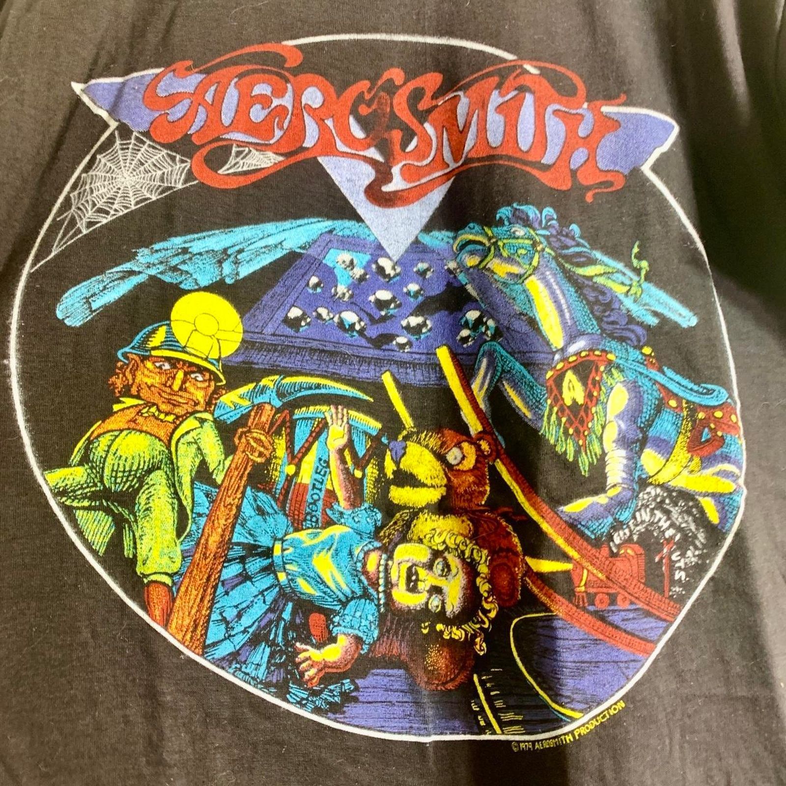 Vintage 1979 AEROSMITH Toys In The Attic double sided tee shirt L Size US L / EU 52-54 / 3 - 1 Thumbnail
