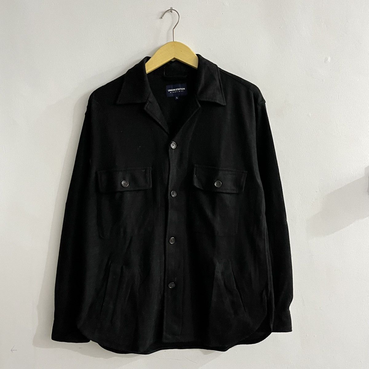 Japanese Brand Union Station - Longsleeve Minimalist Button Up Shirt Size US L / EU 52-54 / 3 - 1 Thumbnail