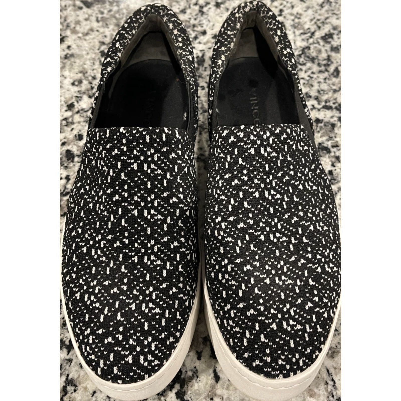 Vince Vince Warren Platform Slip-On Sneaker Women 7M Multicolor Black White Speckled MSRP 225 Sneaker Size US 7 / IT 37 - 3 Thumbnail