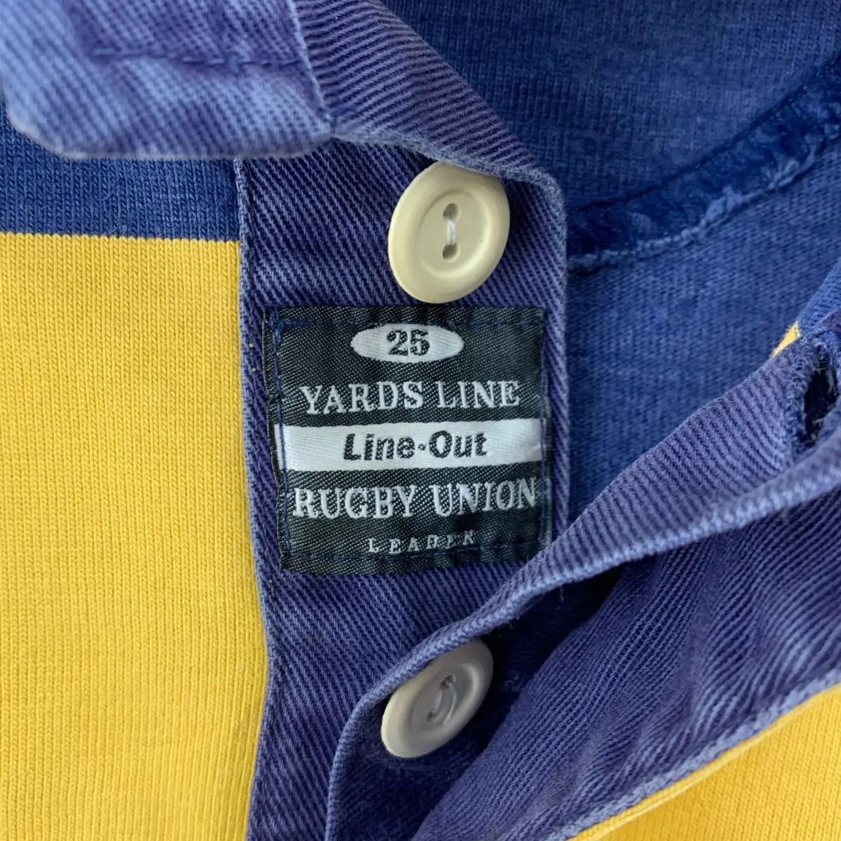 Vintage Vintage YARDS LINE RUGBY UNION Line Out Polo Shirt Size US XL / EU 56 / 4 - 5 Thumbnail