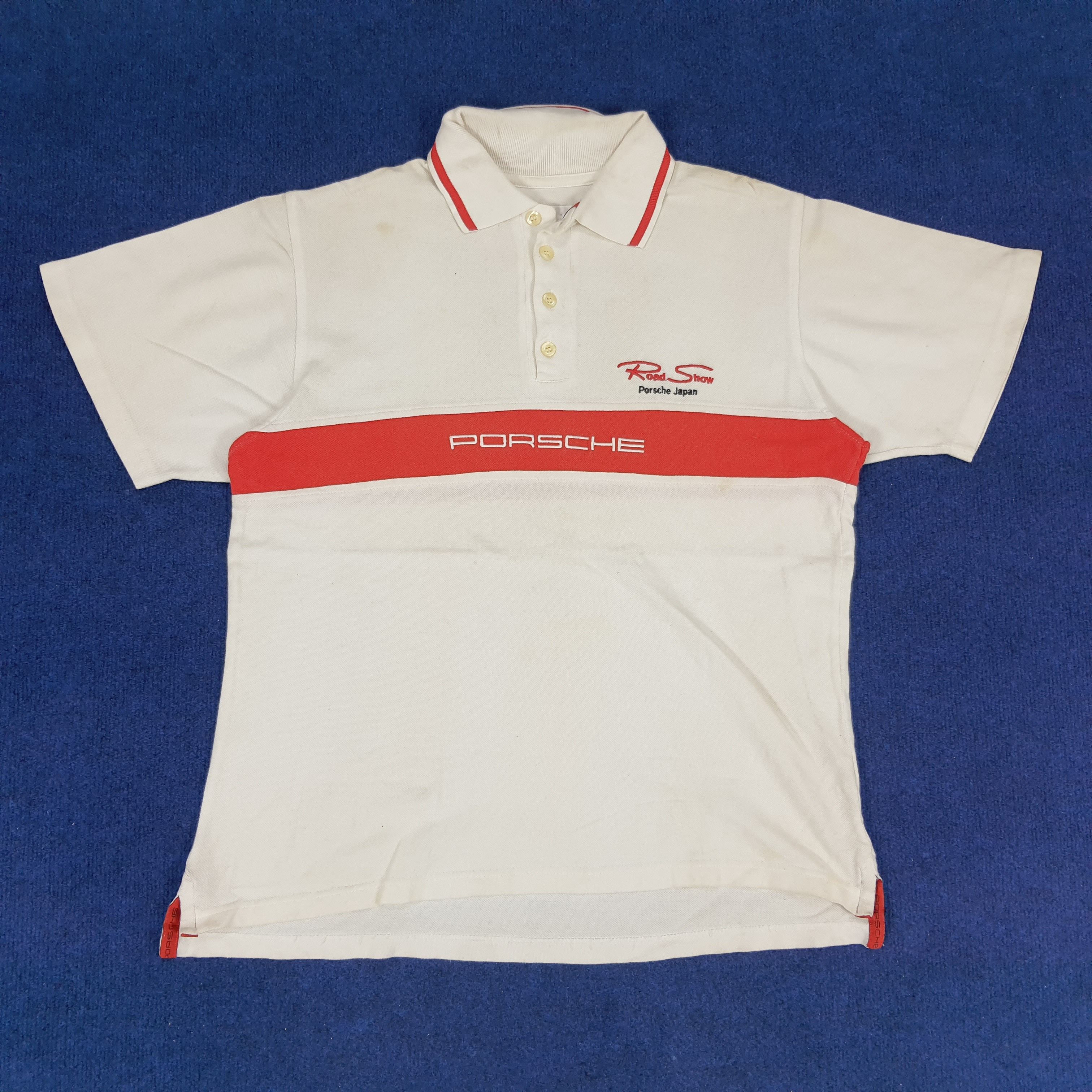 Porsche Design × Vintage Vintage Porsche Japan Road Show Motorsports Polo Shirt Size US L / EU 52-54 / 3 - 1 Thumbnail
