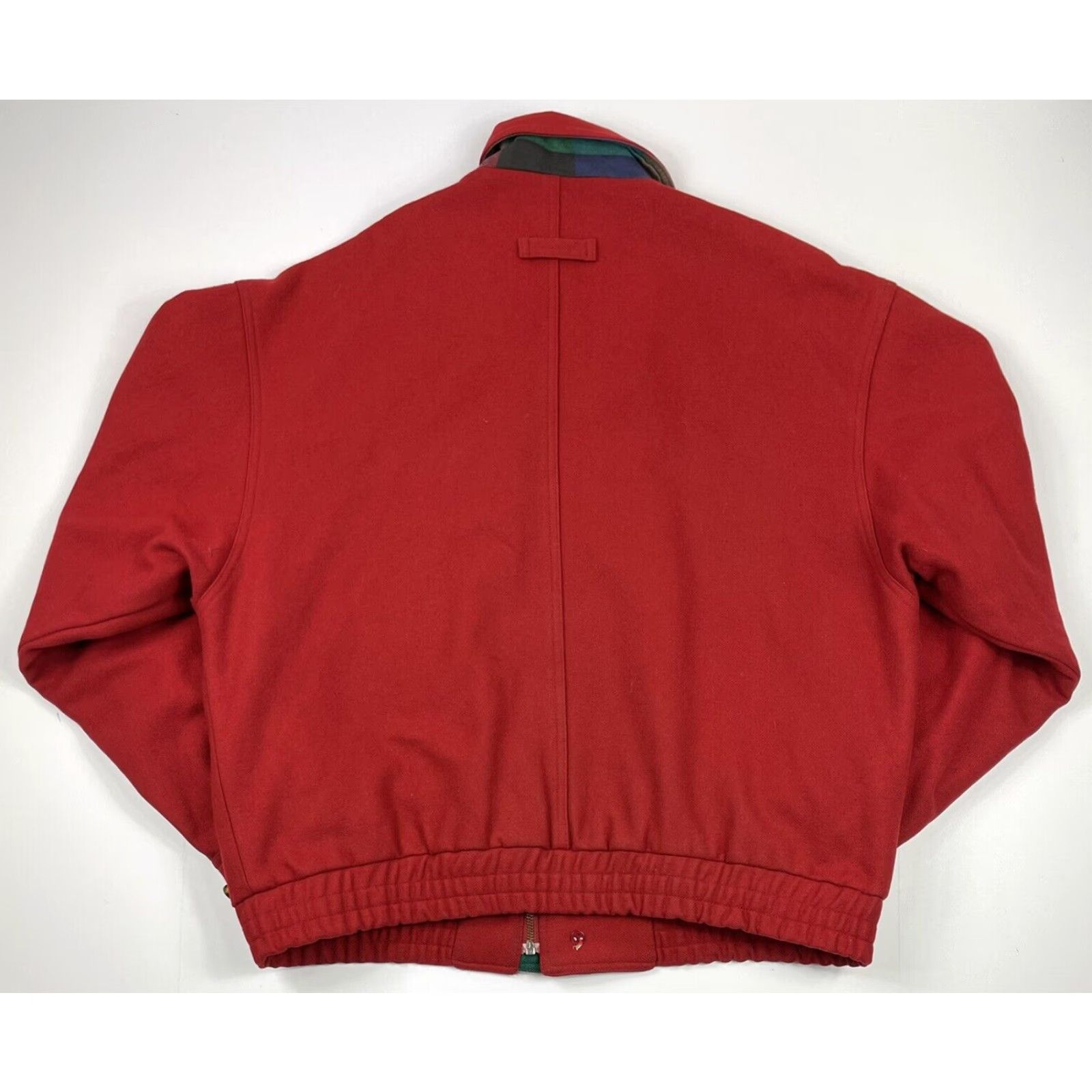 Vintage VINTAGE Boston Traders Wool Flannel Lined Bomber Jacket Unisex Adults M Red 90s Made in Hong Kong Size US M / EU 48-50 / 2 - 3 Thumbnail