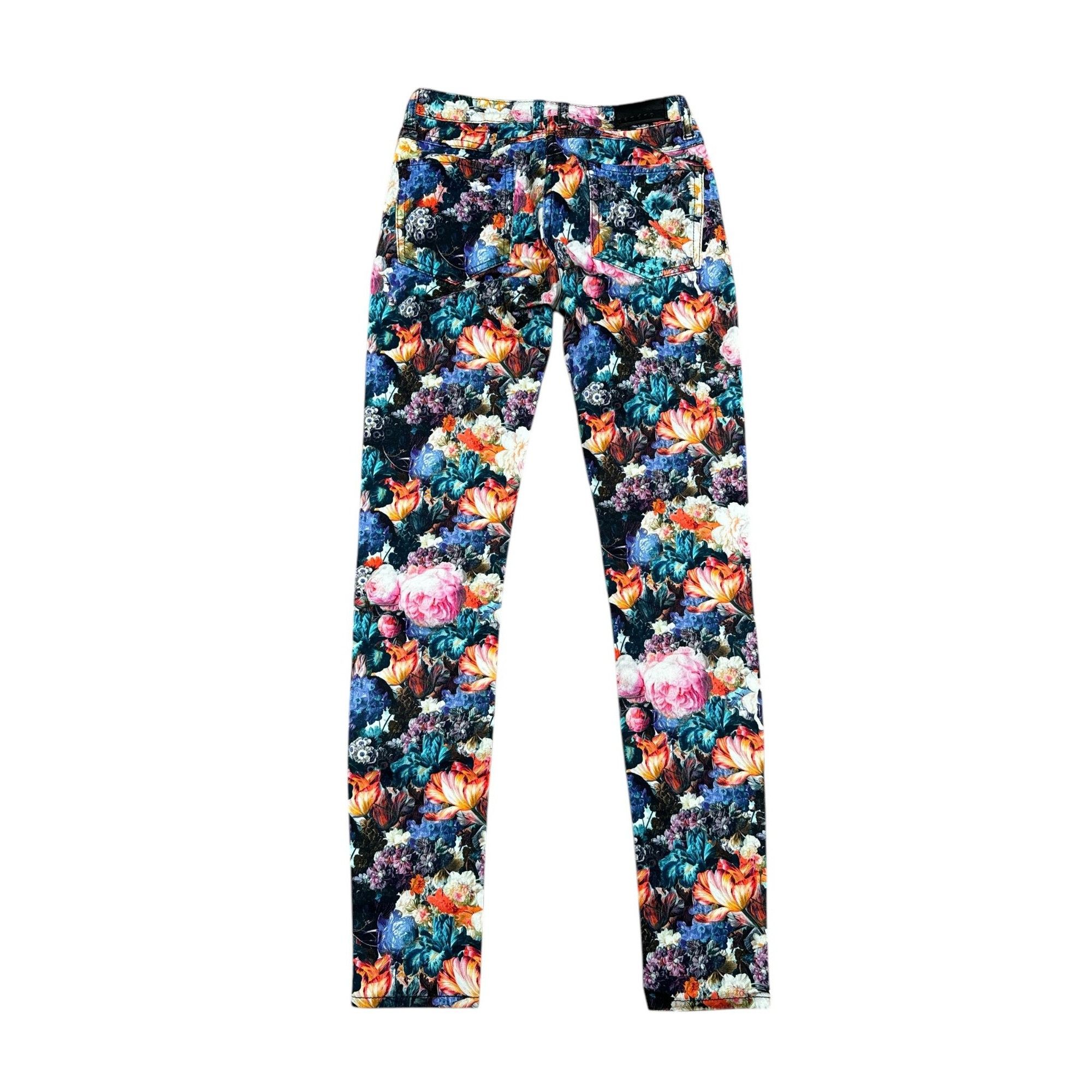 Sandro Floral Liberty Slim Fit Pants Size 24" / US 00 / IT 34 - 3 Thumbnail