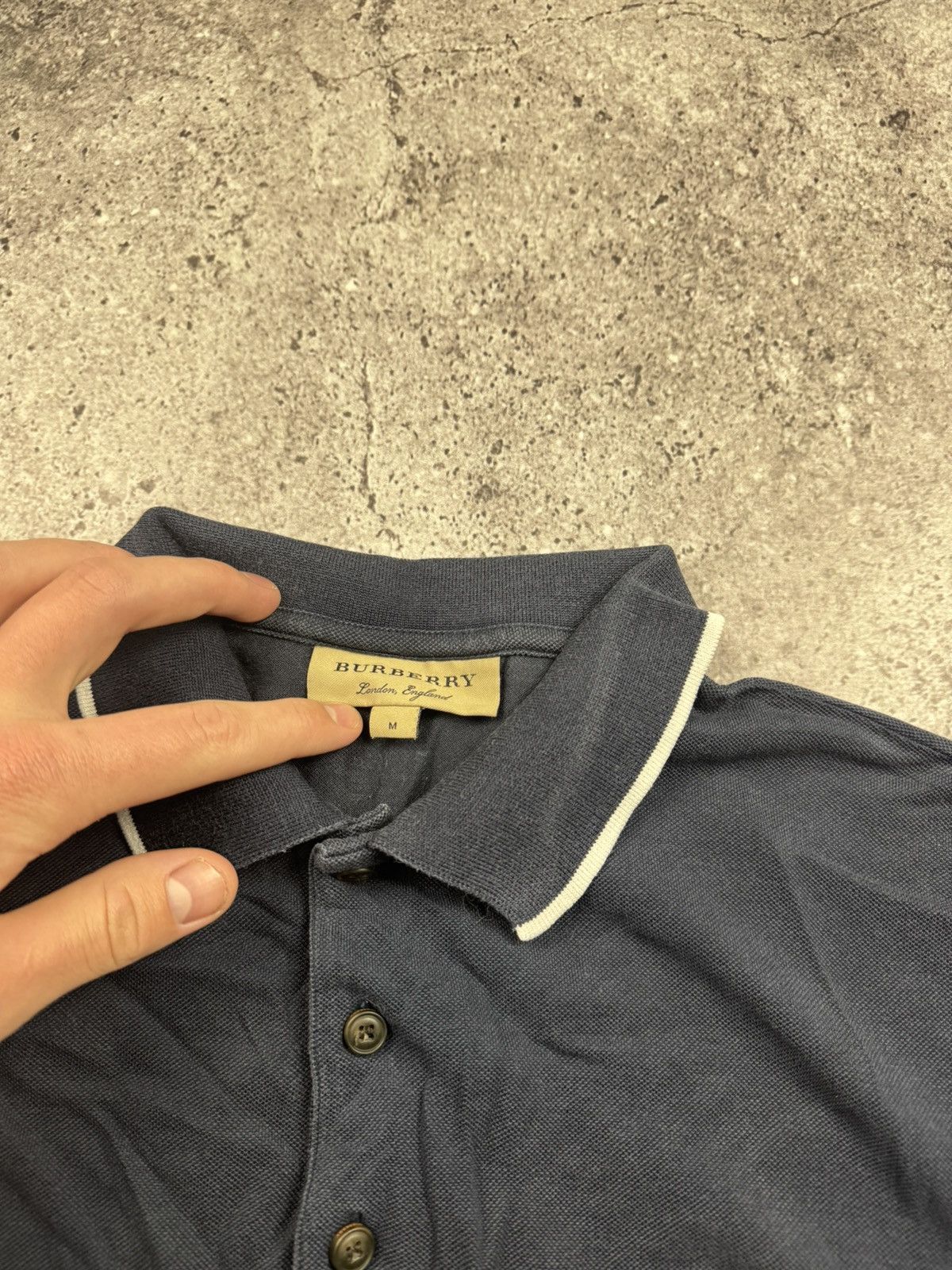 Burberry Vintage Burberry Y2K Faded Polo Tee Size US M / EU 48-50 / 2 - 5 Thumbnail