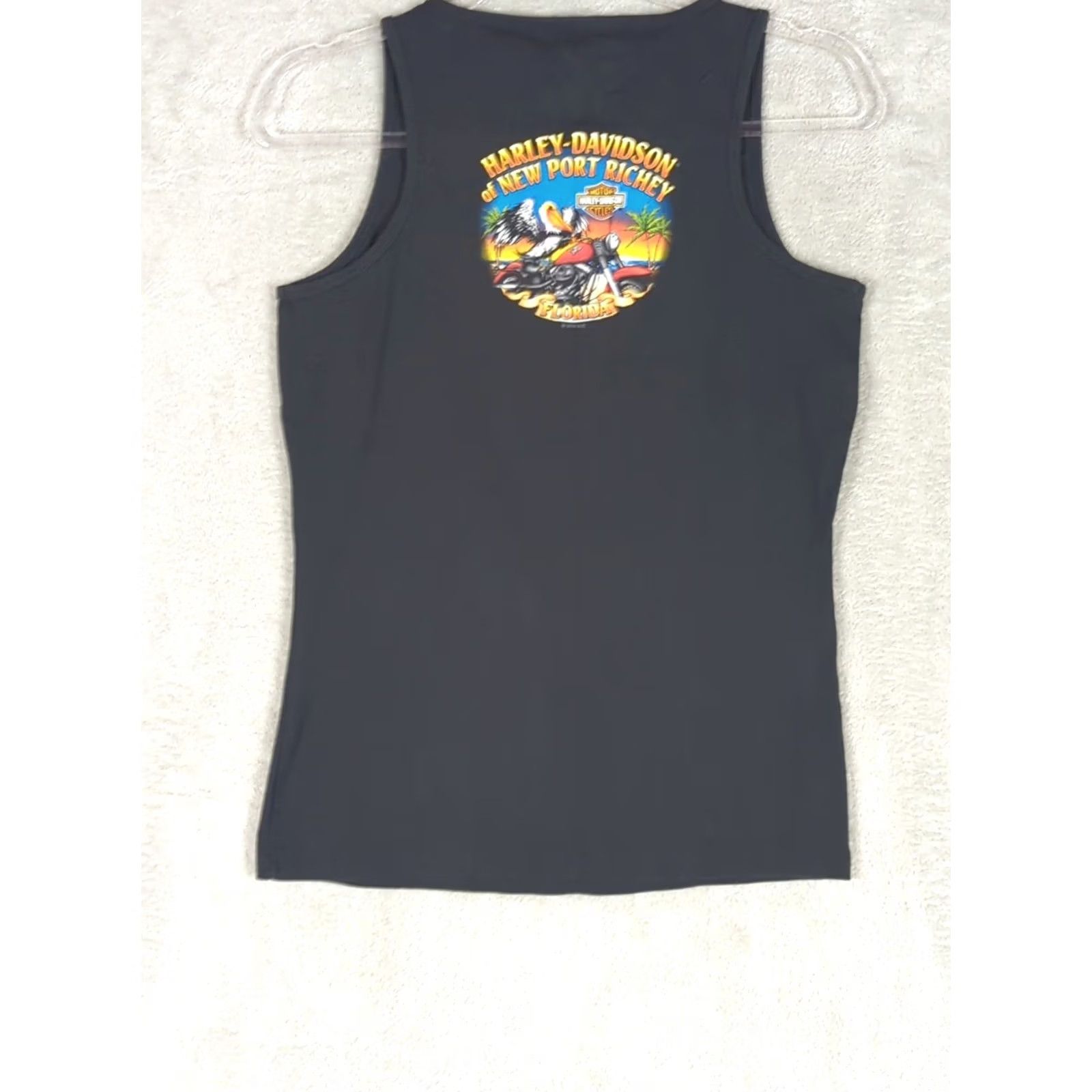 Harley Davidson Harley-Davidson Tank Top Women’s Black XL Logo Shield 2016 Sleeveless USA Biker Shirt Adults Size XL / US 12-14 / IT 48-50 - 5 Thumbnail
