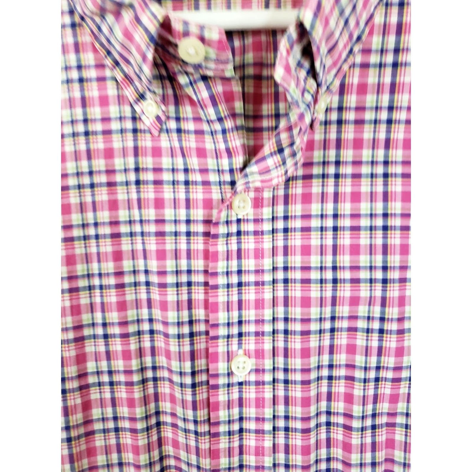 Ralph Lauren Ralph Lauren Shirt Mens XXL Pink Plaid Classic Fit Button-Up Long Sleeve Size US XXL / EU 58 / 5 - 5 Thumbnail