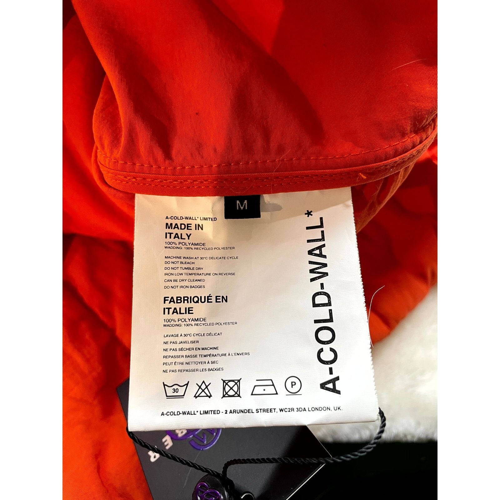 A-COLD-WALL* A-Cold-Wall Button Up Classic Orange Jacket Size US M / EU 48-50 / 2 - 3 Thumbnail