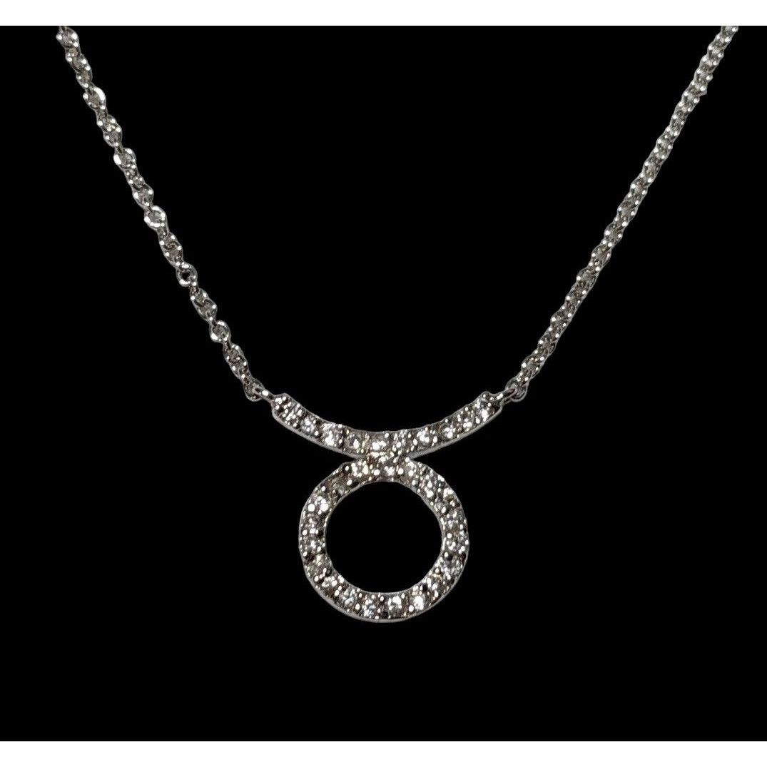 Other Sterling Silver Gemmed Taurus Pendant Necklace Size ONE SIZE - 1 Thumbnail