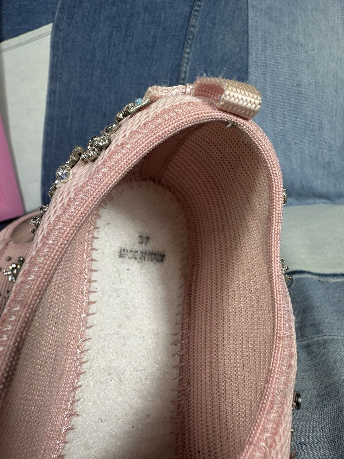 Dior Dior Fusion Pink Bling Mesh Rhinestones Low Sneakers Size US 7 / IT 37 - 20 Thumbnail