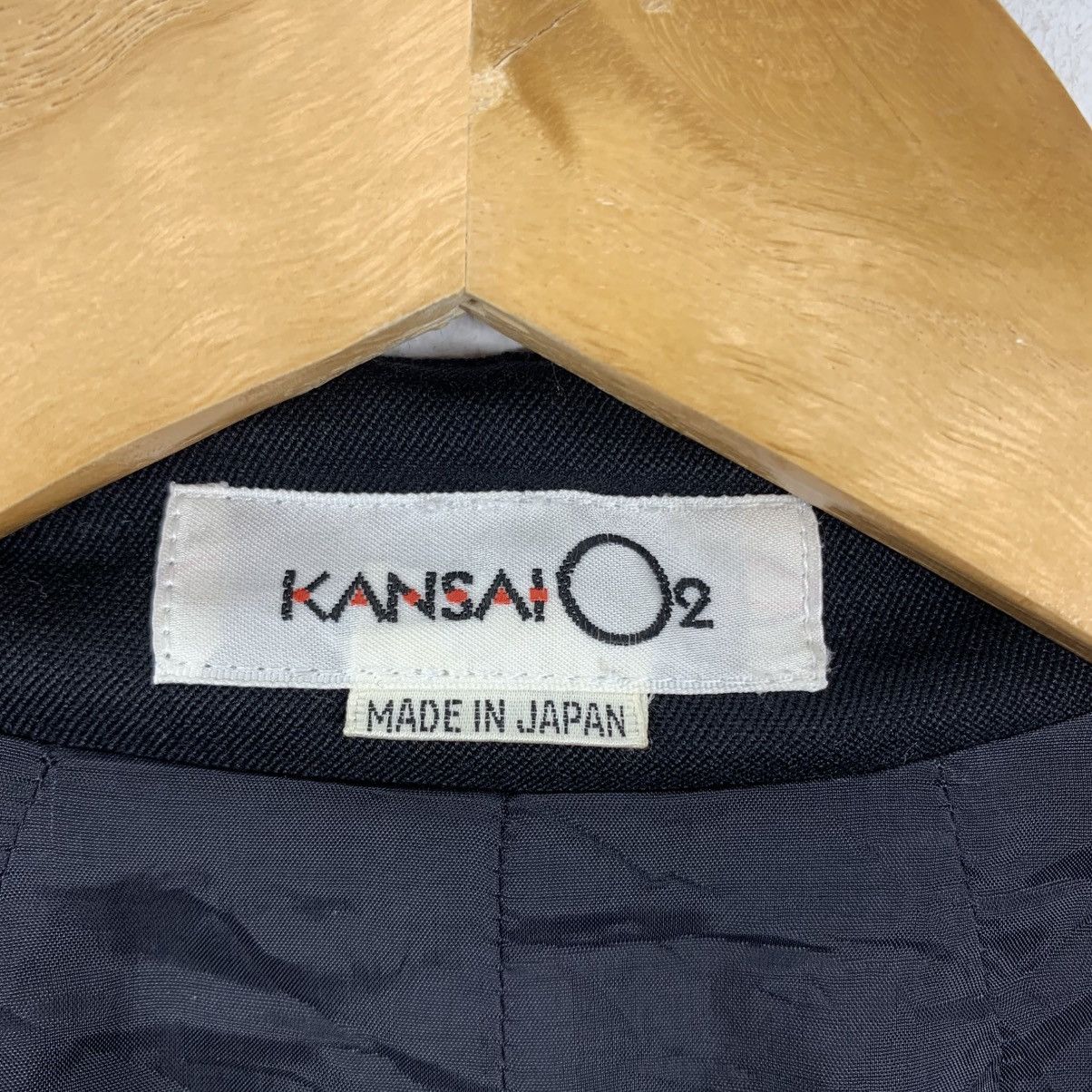 Kansai Yamamoto Vintage 80s KANSAI YAMAMOTO 02 Embroidered Crop Blazer Coat Size S / US 4 / IT 40 - 6 Thumbnail